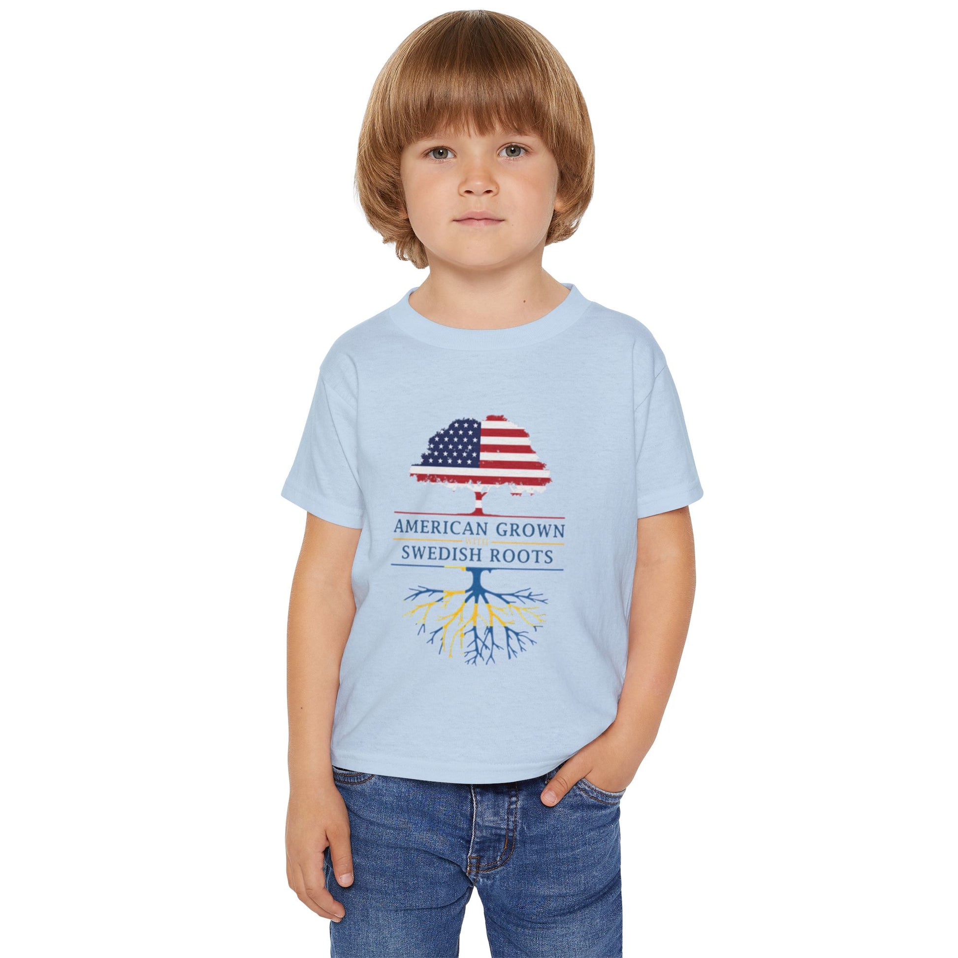 American Grown Swedish Roots Toddler T-Shirt – Roots of Heritage Tee