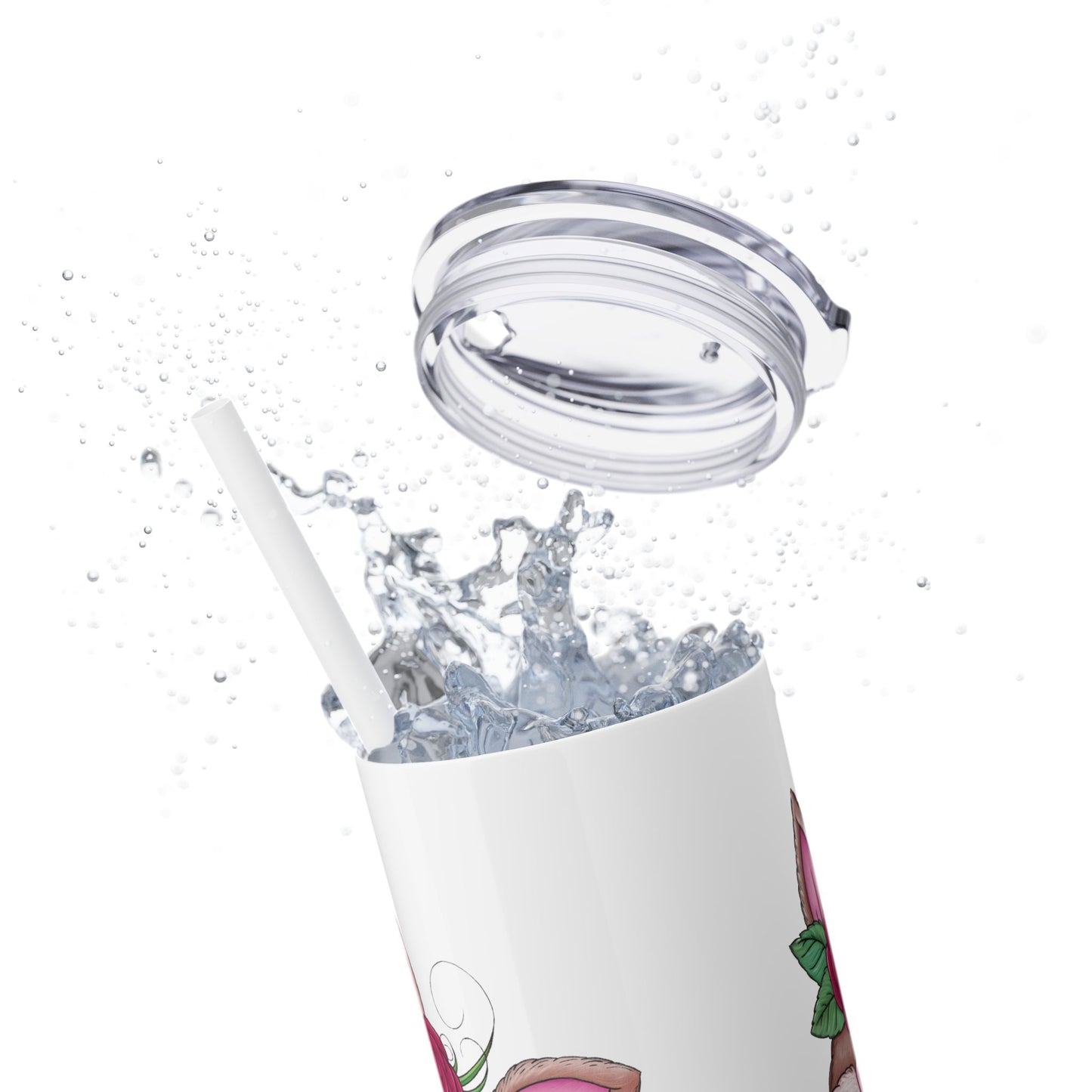 Bunny Tumbler, 20 oz Tumbler with Straw