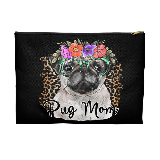 Pug Mom Accessory Pouch Make Up Bag