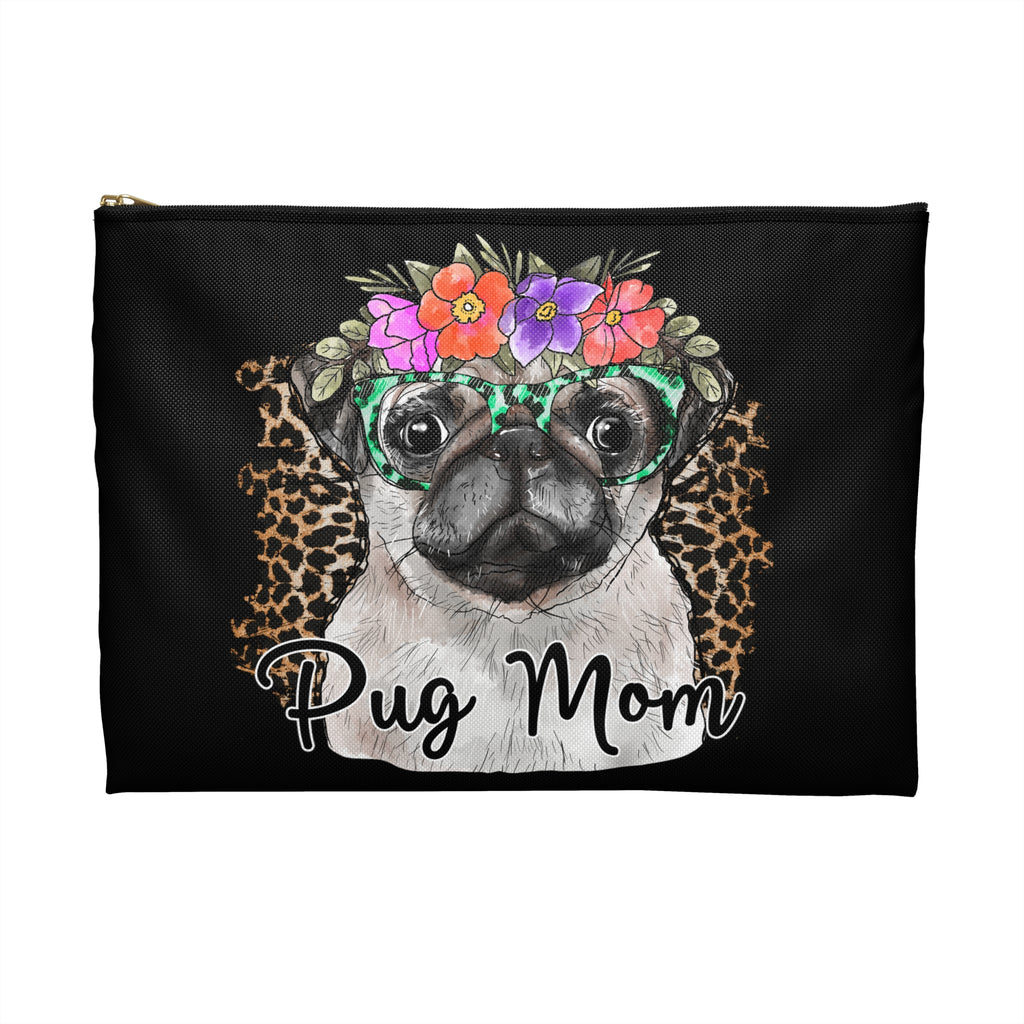 Cute Pug Mom Accessory Pouch Make Up Bag