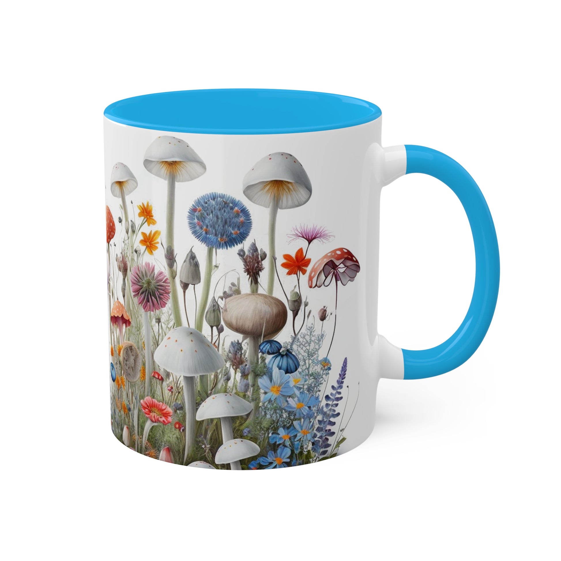 Wild Mushroom Colorful Mugs, 11oz