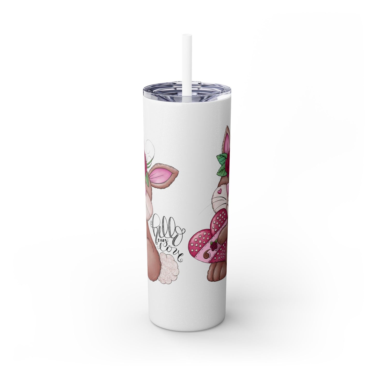 Bunny Tumbler, 20 oz Tumbler with Straw