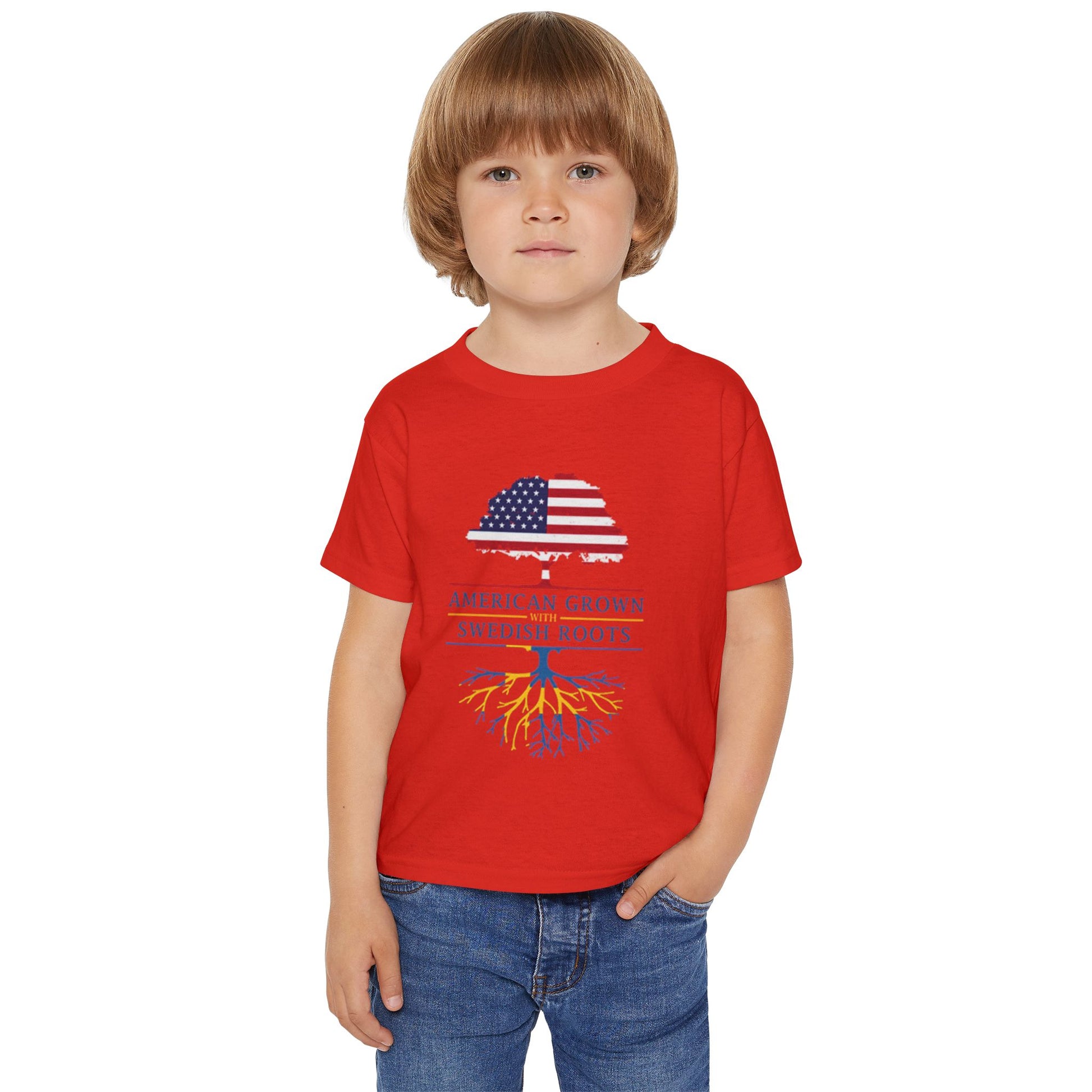 American Grown Swedish Roots Toddler T-Shirt – Roots of Heritage Tee