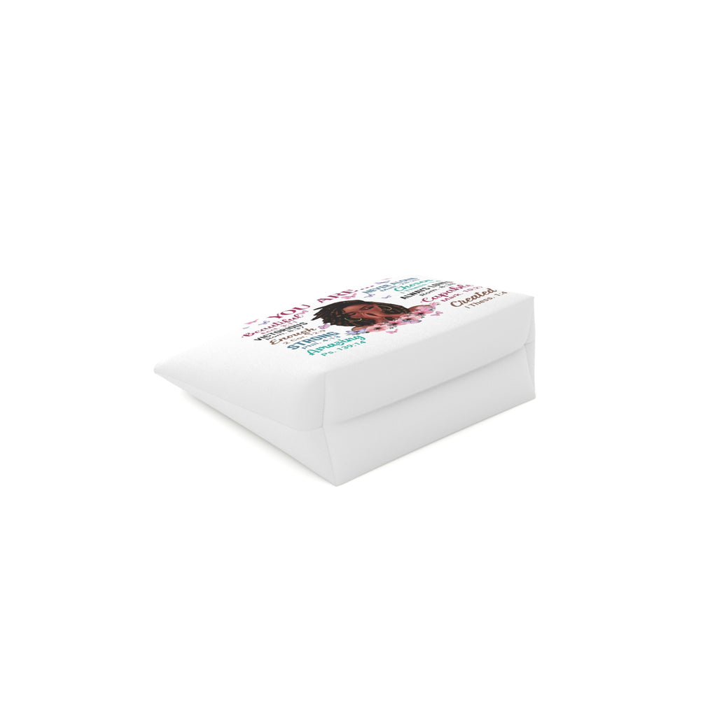 Cotton Inspirational Cosmetic Bag