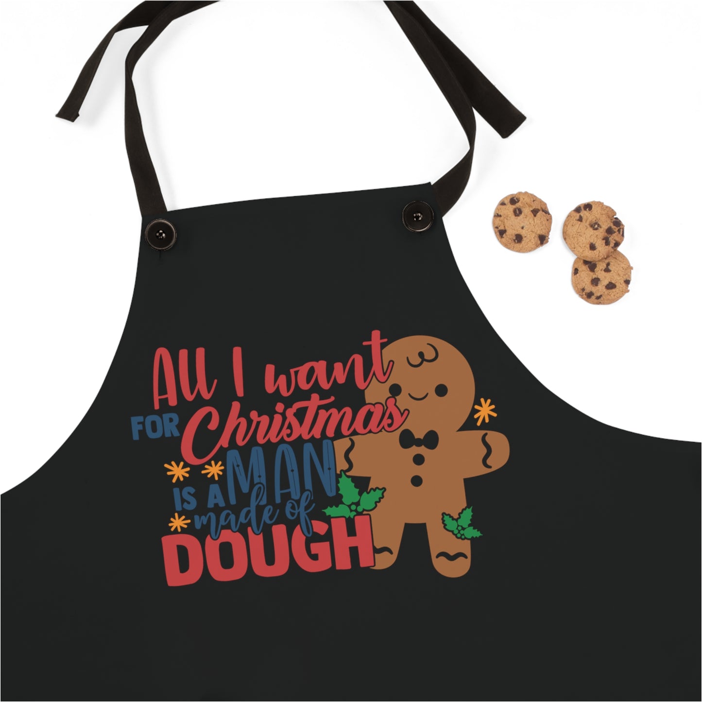 Cute "All I want for Christmas" Apron (personalization Available)