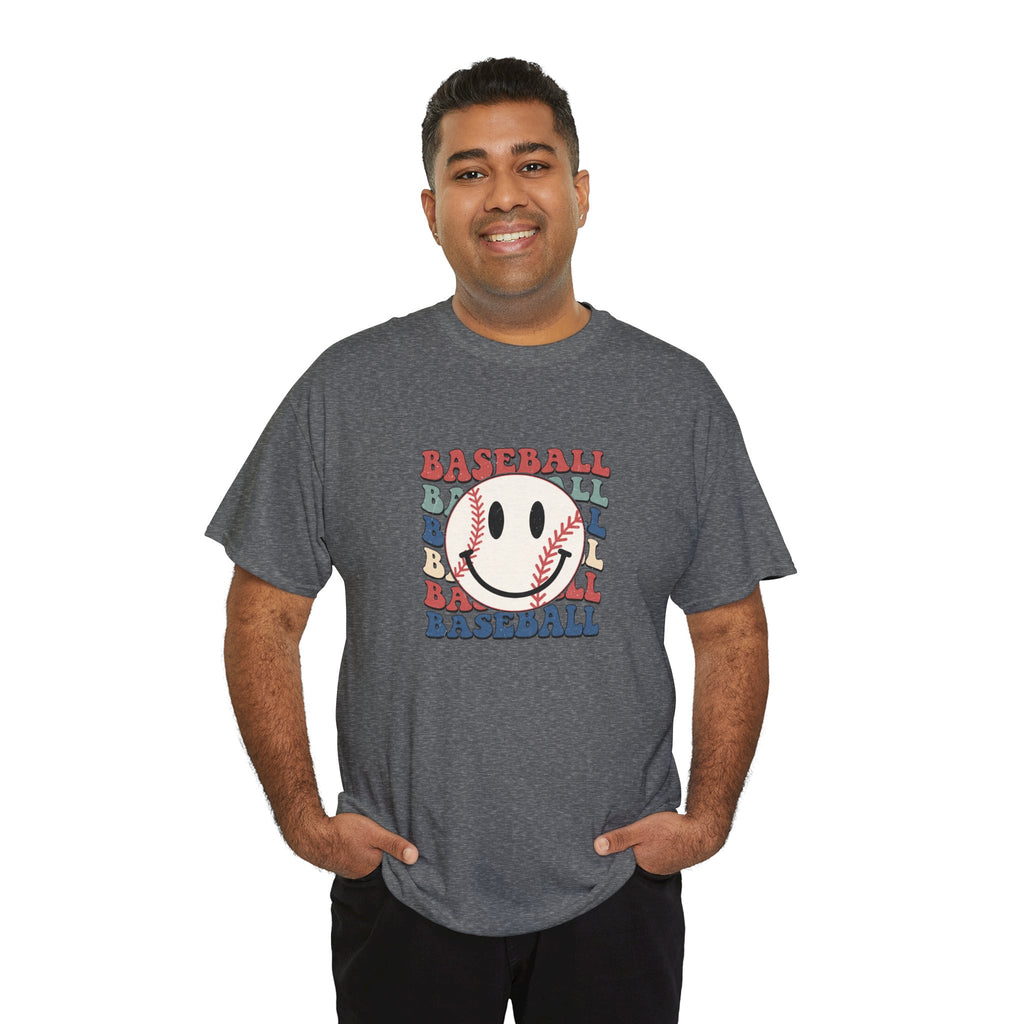 Baseball Tee For Dad Or Mom Unisex Heavy Cotton Tee