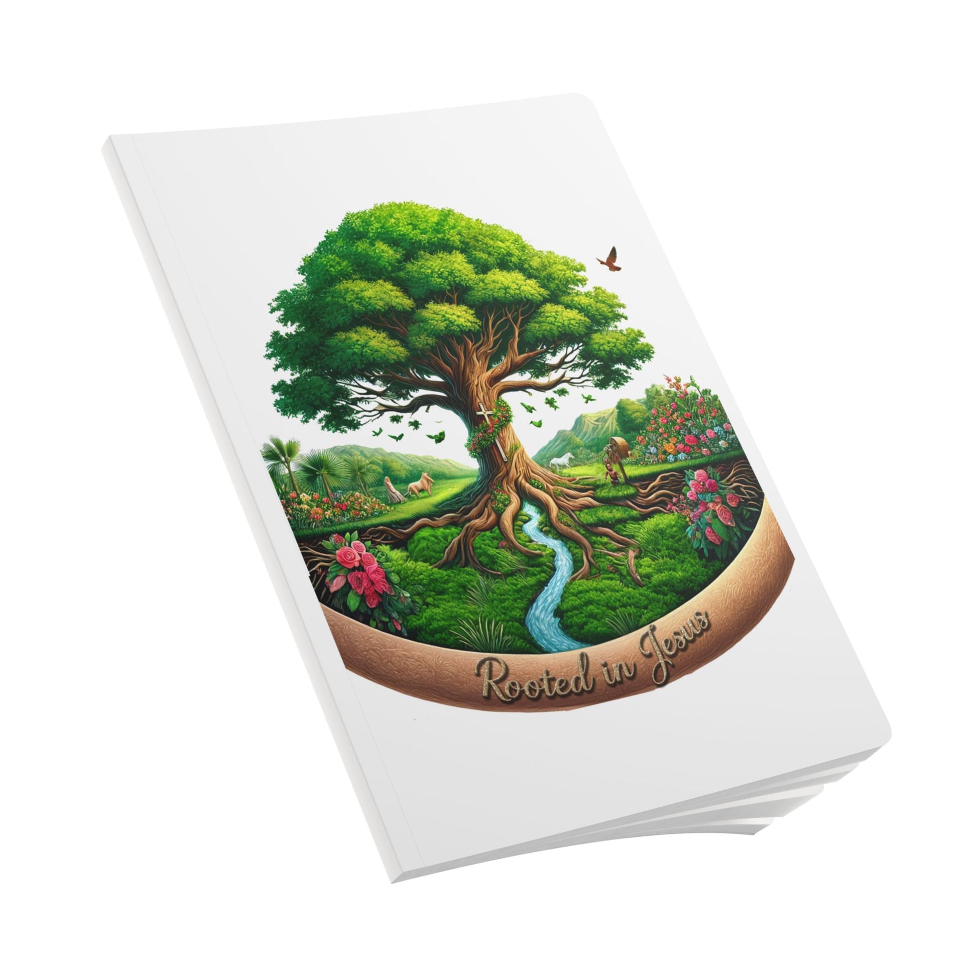 Rooted in Jesus Softcover Journal - Inspirational Writing, Daily Planner, Nature Journal, Gift for Christians, Prayer Journal, [...]