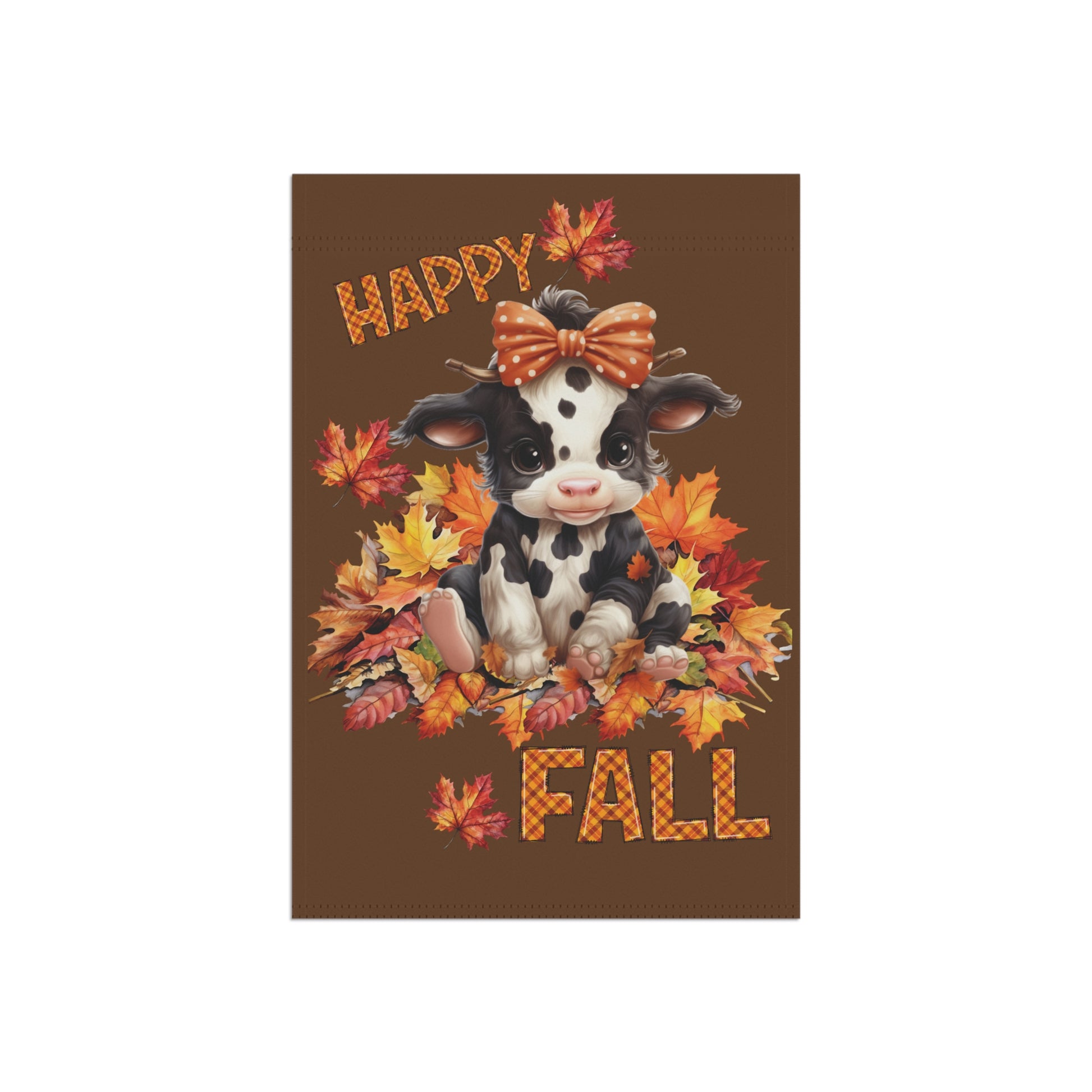 Happy Fall Cute Calf Garden & House Banner