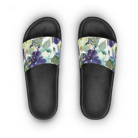 Watercolor Women's Slides, Beach Sandals, Summer Sandals