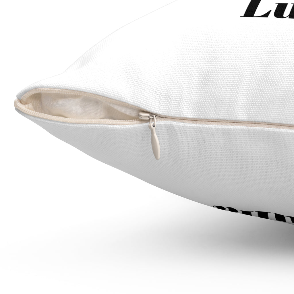 Square Pillow - Festive Dog-Themed Husky, Personalization Available