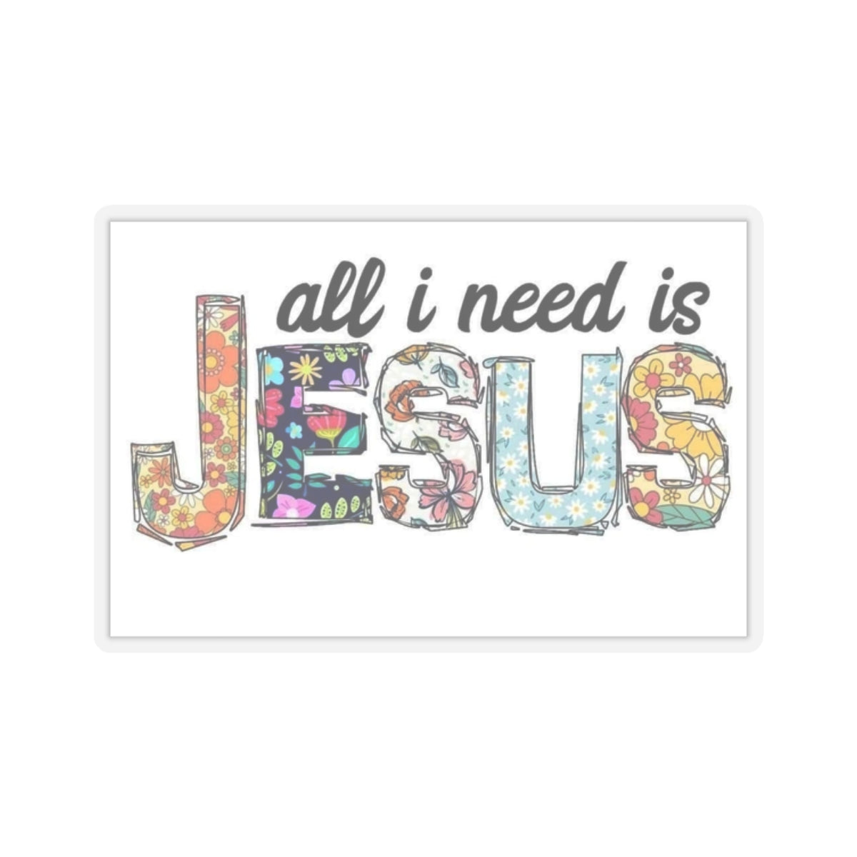 Jesus is Lord Kiss-Cut Sticker Two for One Sale
