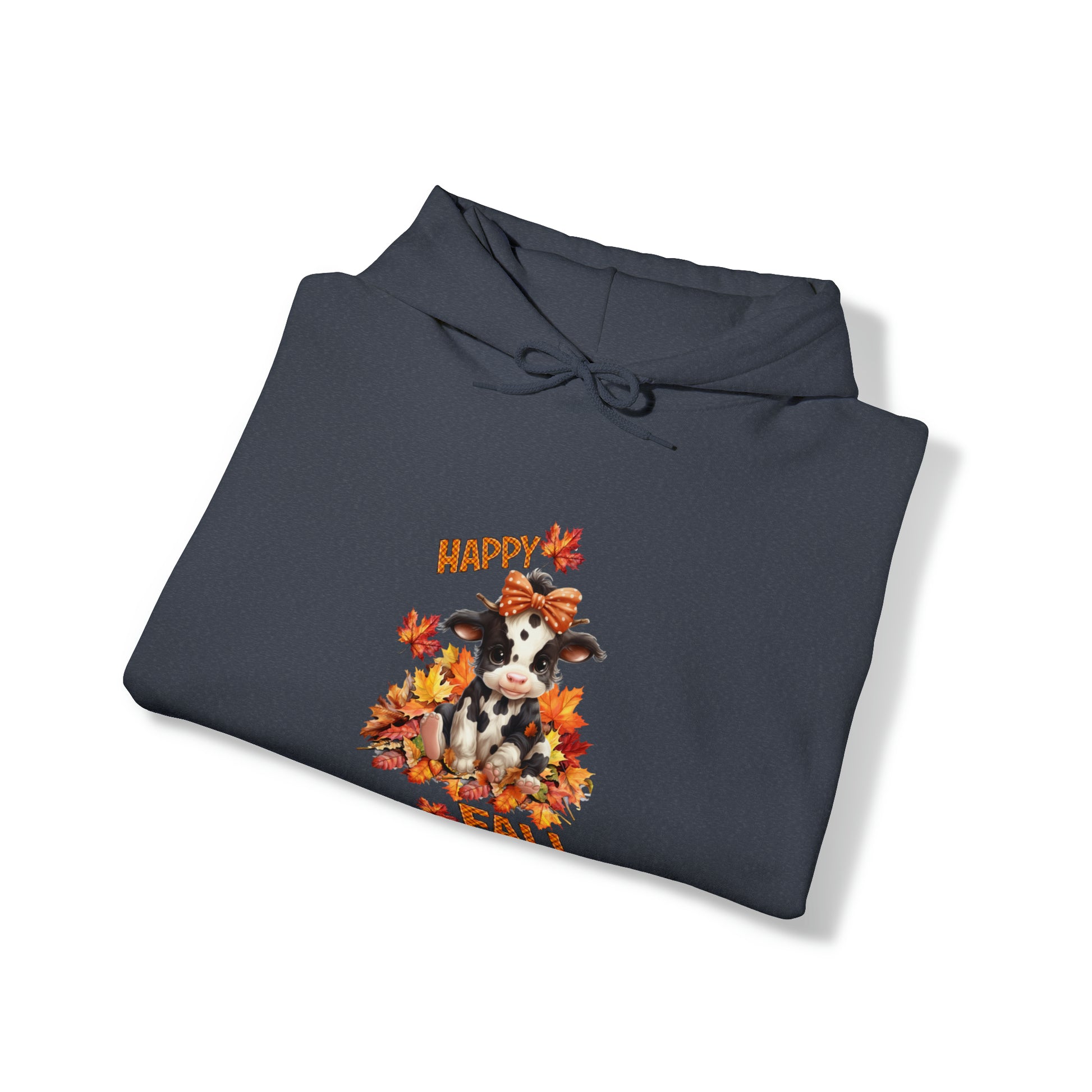 Happy Fall Cute Calf Fall Fashion Hooded Sweatshirt