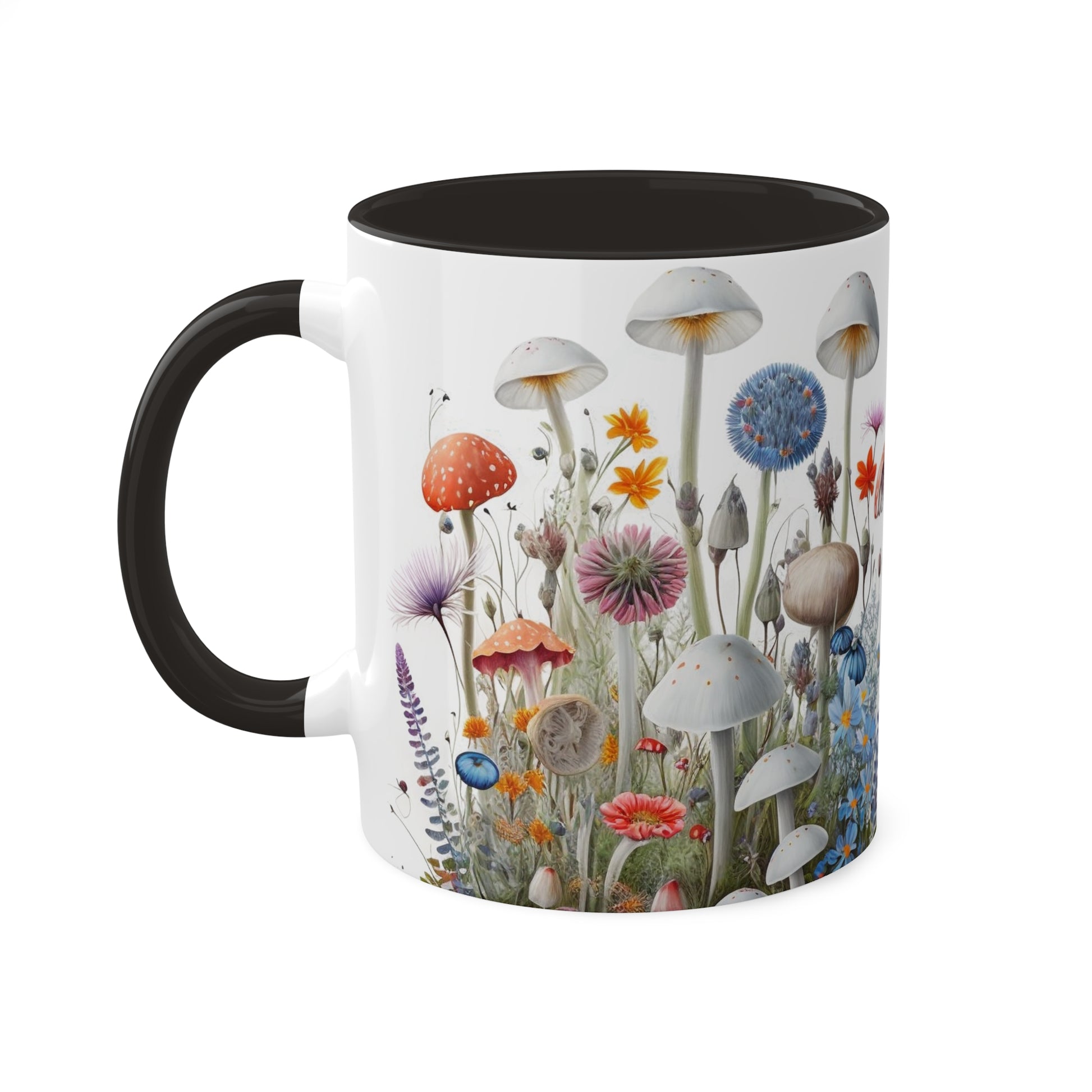 Wild Mushroom Colorful Mugs, 11oz