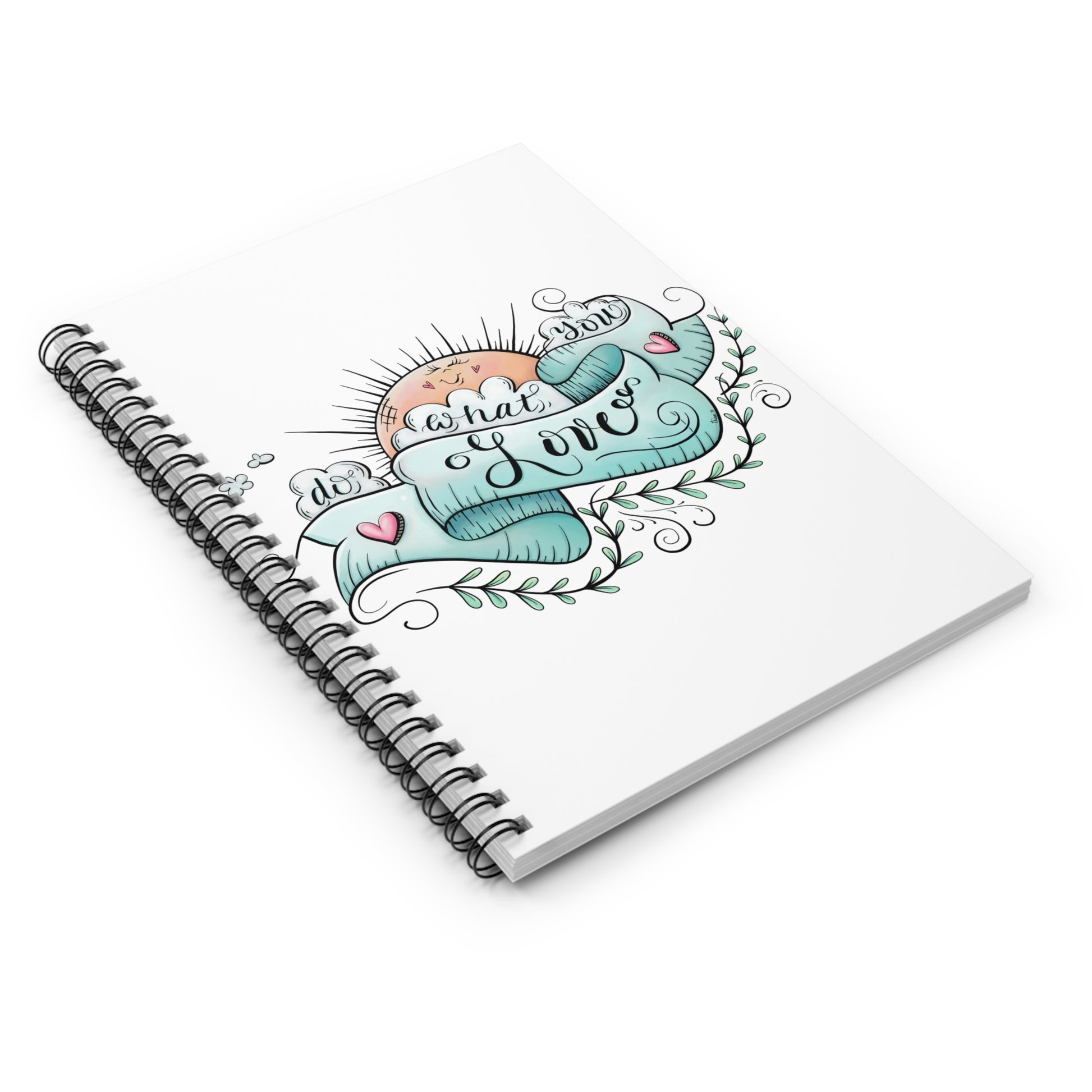 Spiral Notebook - Ruled Line with Do What You Love Design