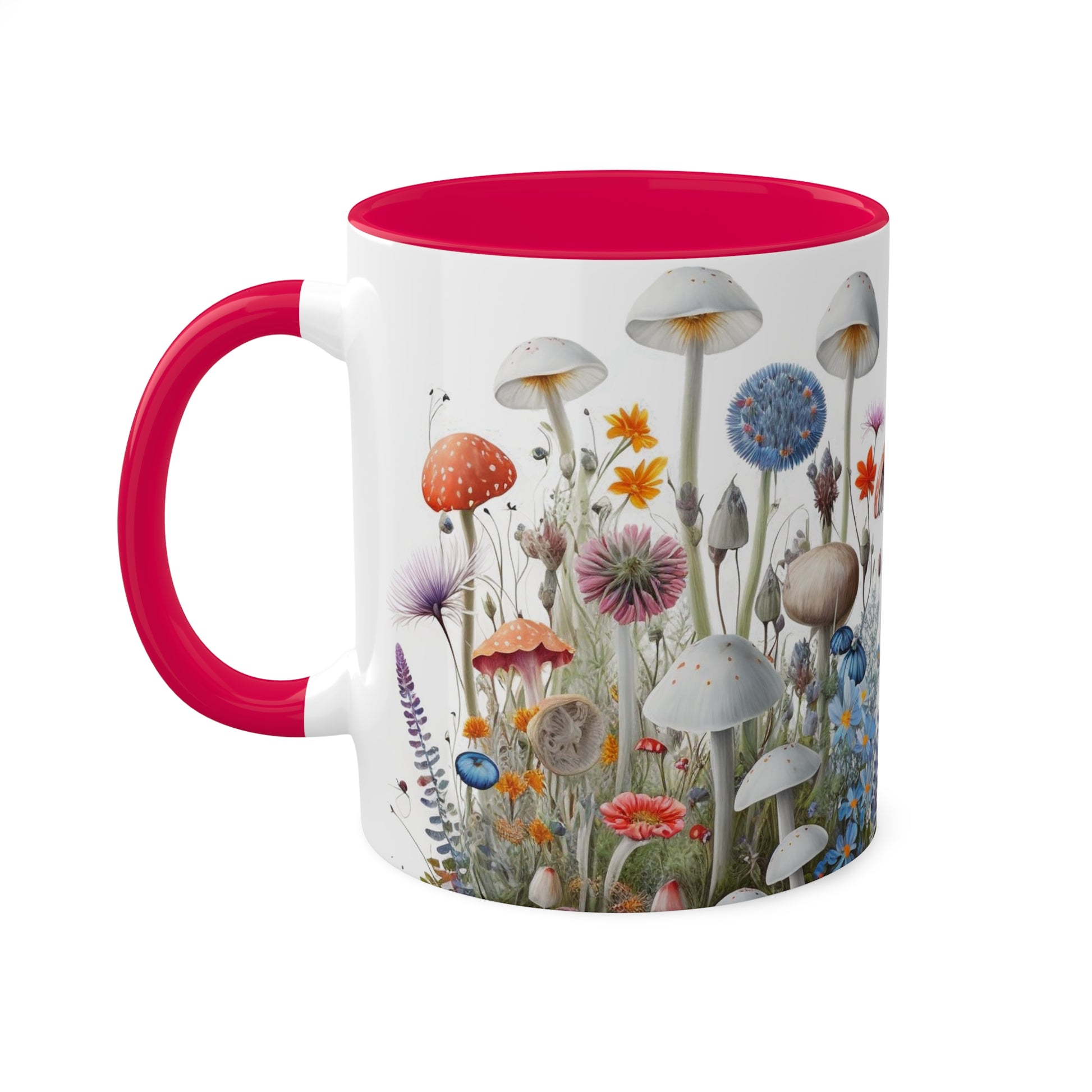 Wild Mushroom Colorful Mugs, 11oz