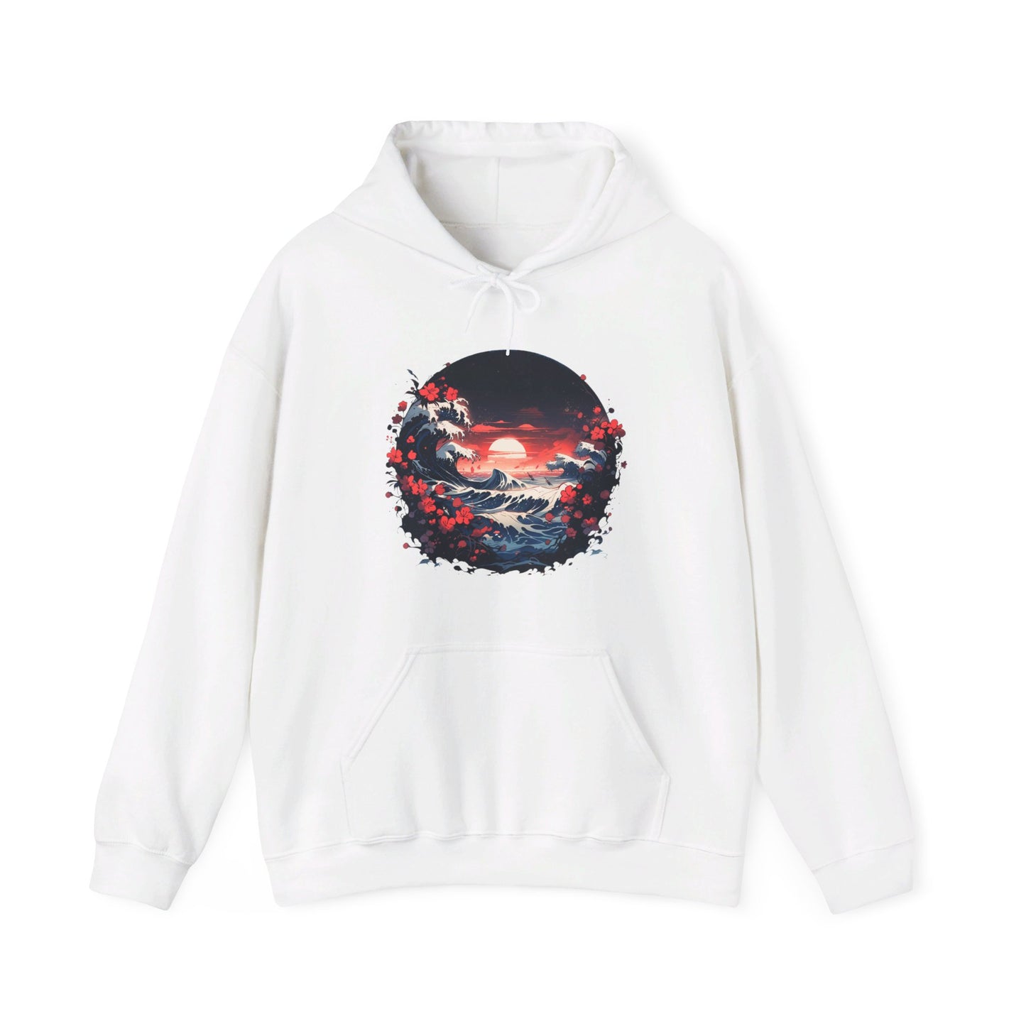 Japanese Design Unisex Heavy Blend™ Hooded Sweatshirt