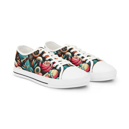 Skate inspired  Stylish Low Top Sneakers with Vibrant Design for Men