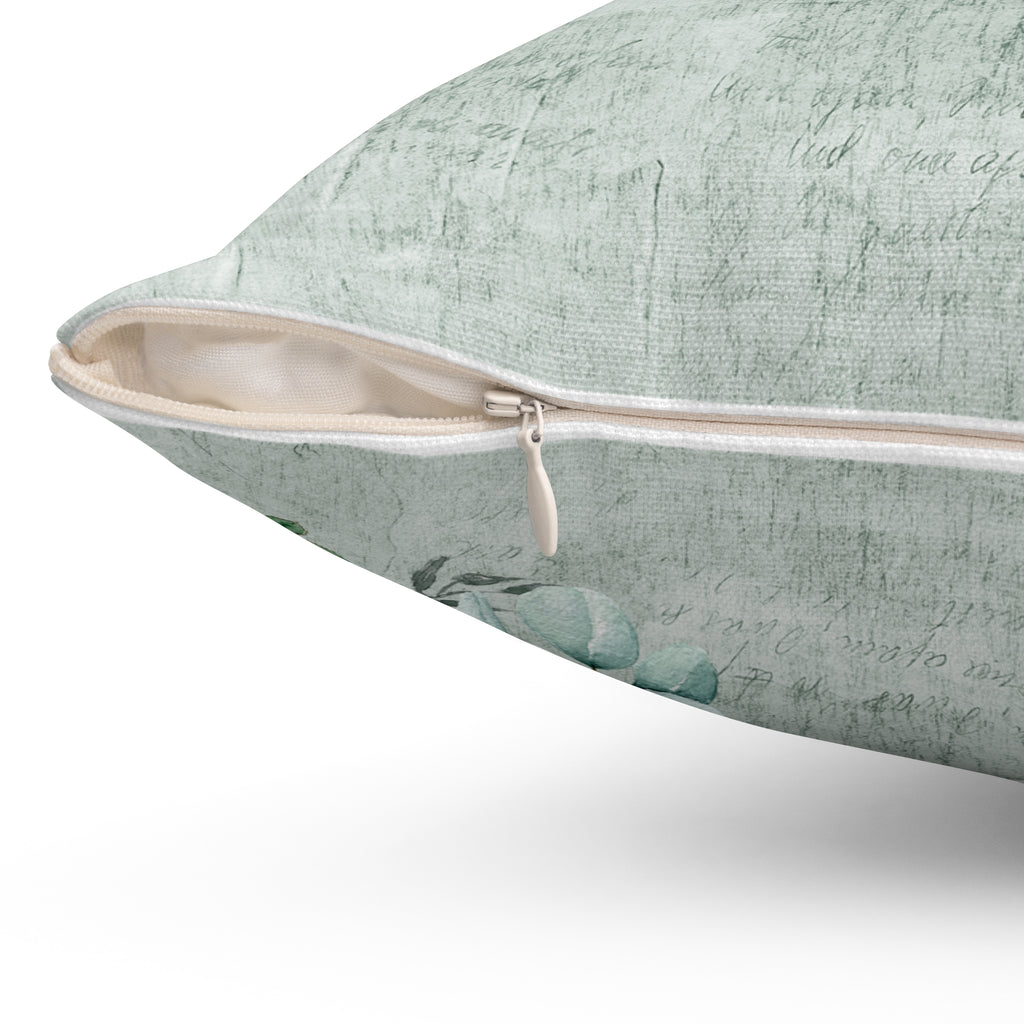 God's Voice Green Pillow