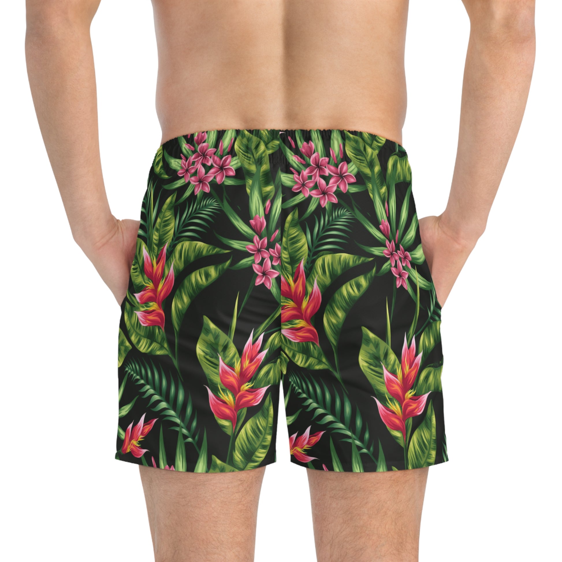 Tropical Leaves Swim Trunks