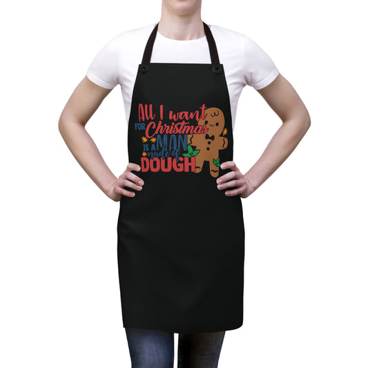 Cute "All I want for Christmas" Apron (personalization Available)