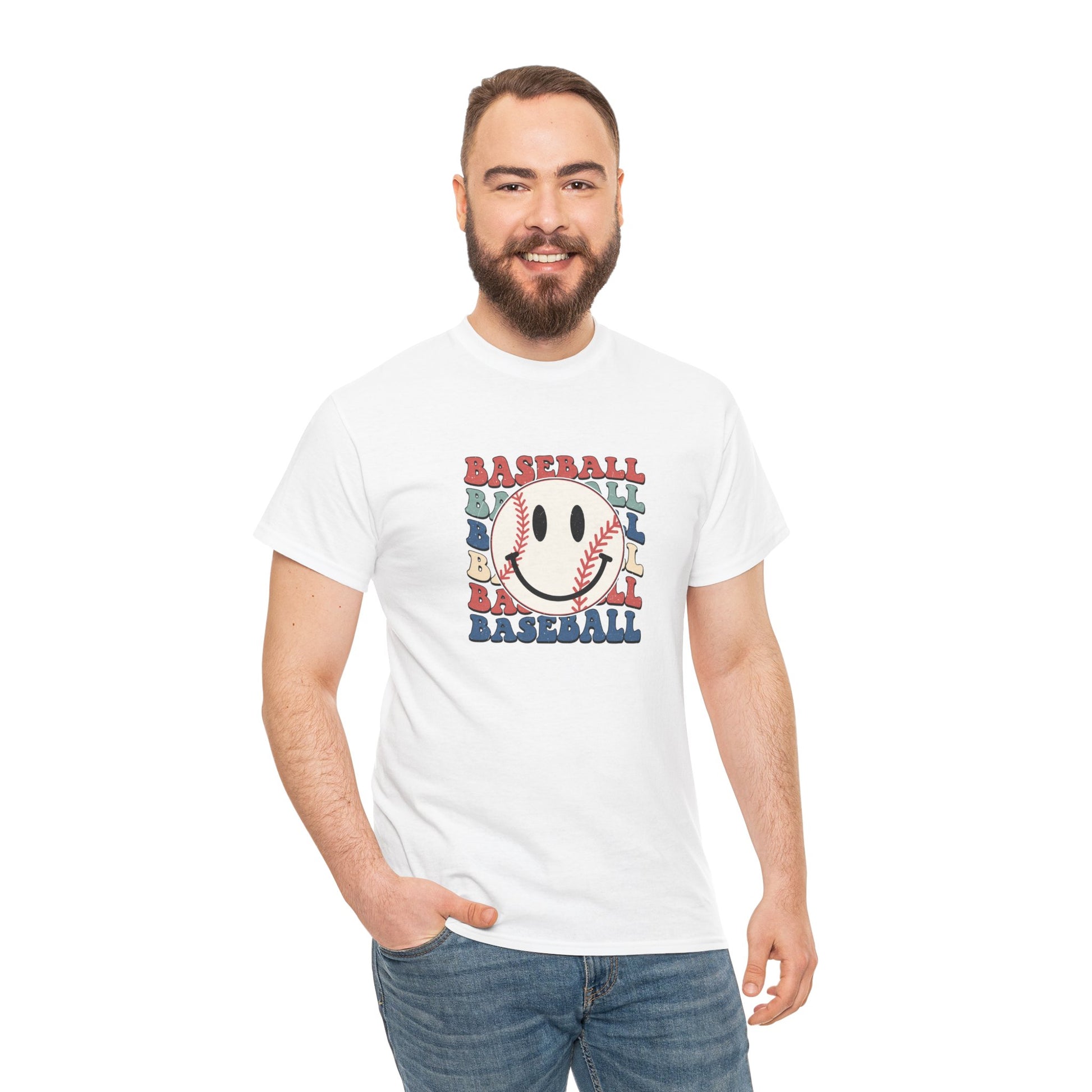 Baseball Tee For Dad Or Mom Unisex Heavy Cotton Tee