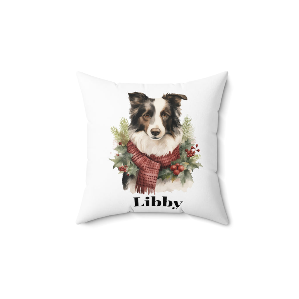 Custom order Collie Personalized Dog Themed Pillow