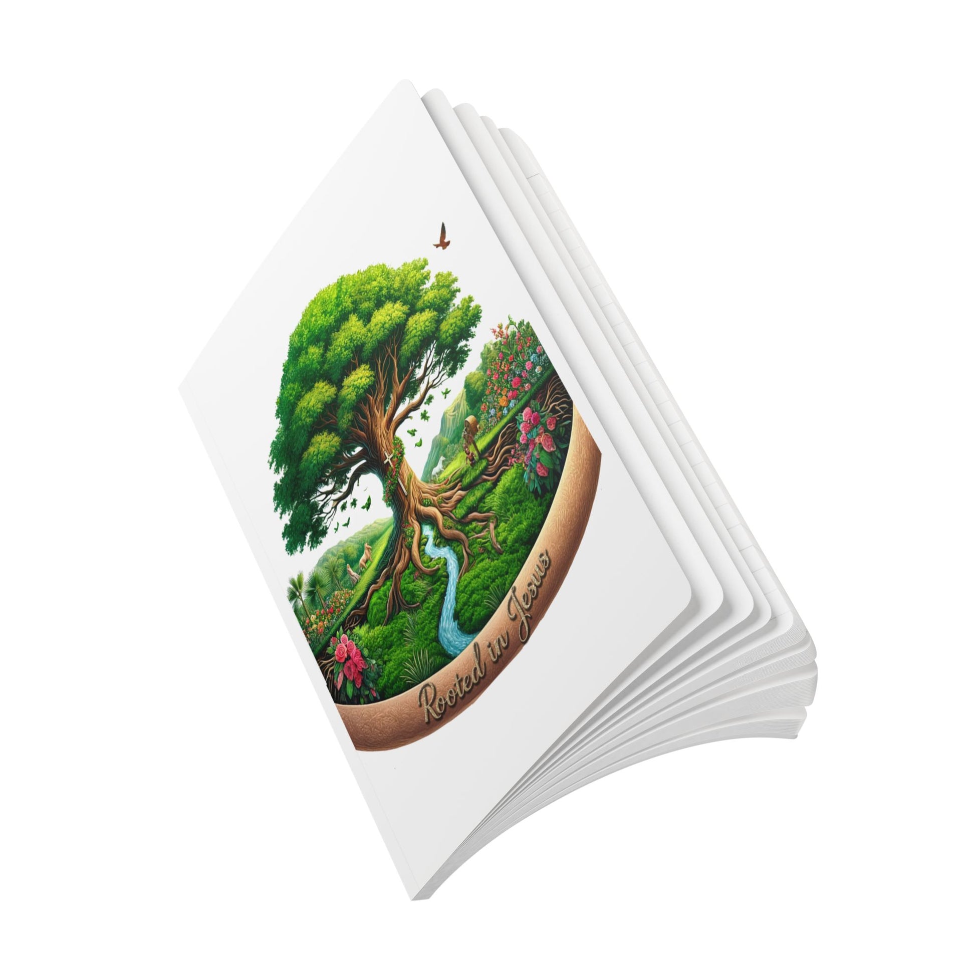 Rooted in Jesus Softcover Journal - Inspirational Writing, Daily Planner, Nature Journal, Gift for Christians, Prayer Journal, [...]