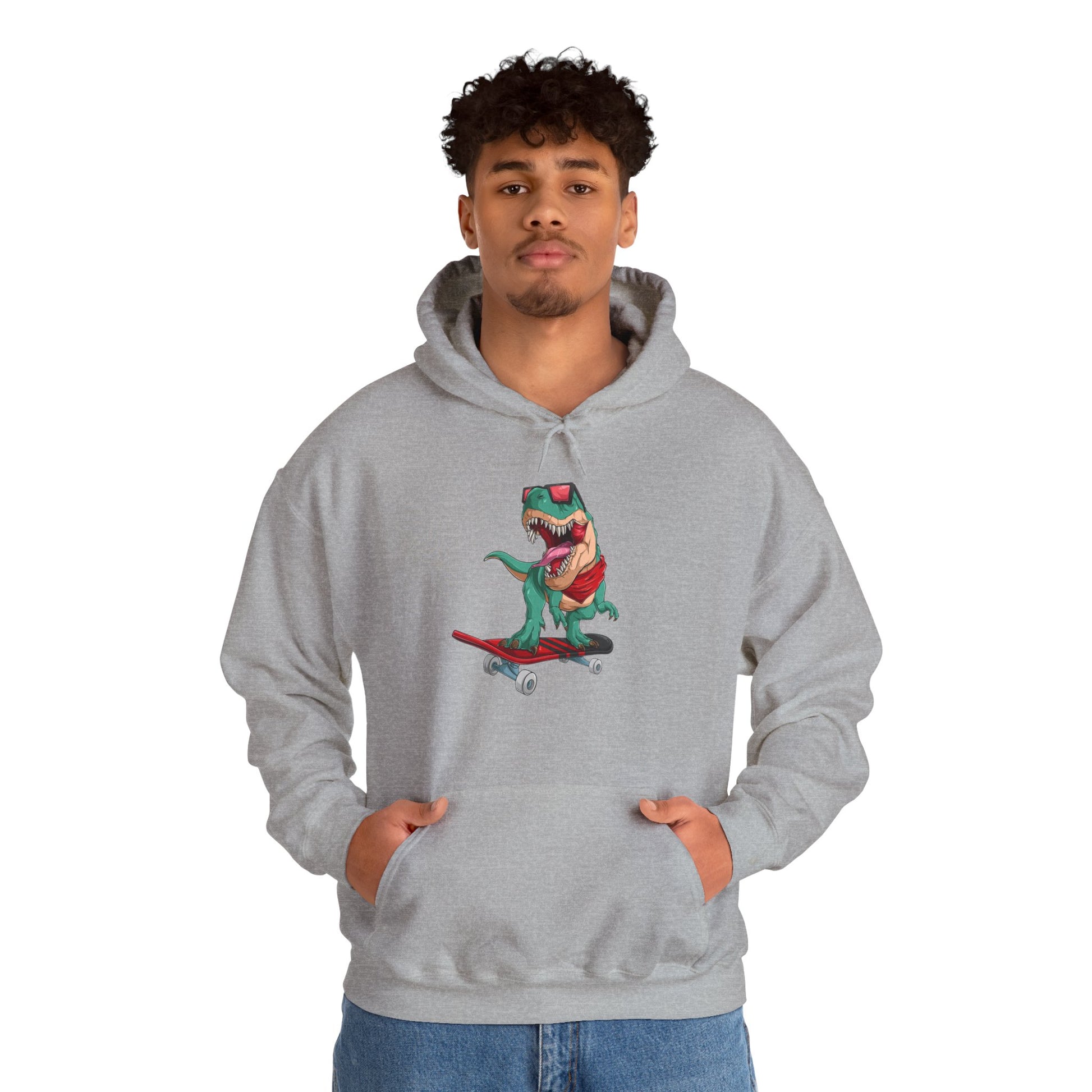 Skate Lover's Hoodie skating Dino Design