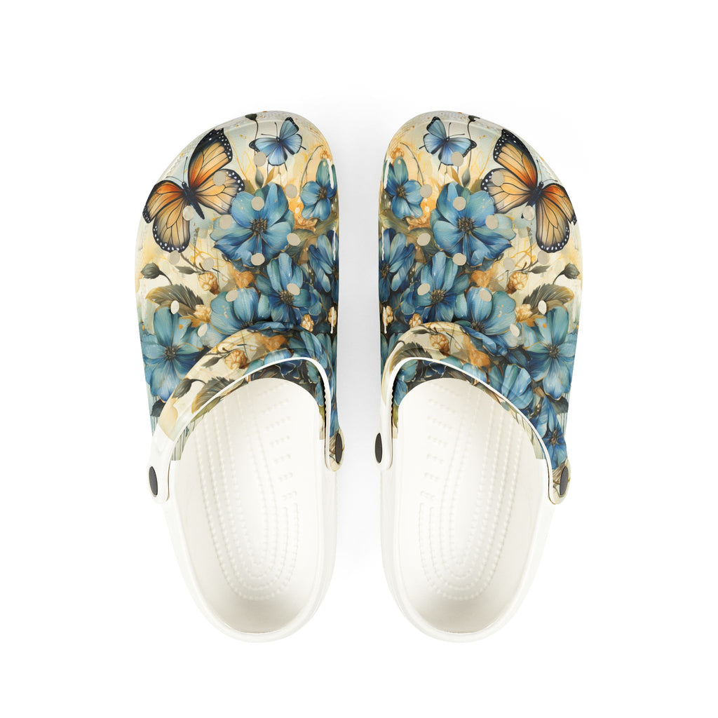 Floral Butterfly EVA Foam Clogs, Garden Party, Casual Slip-Ons