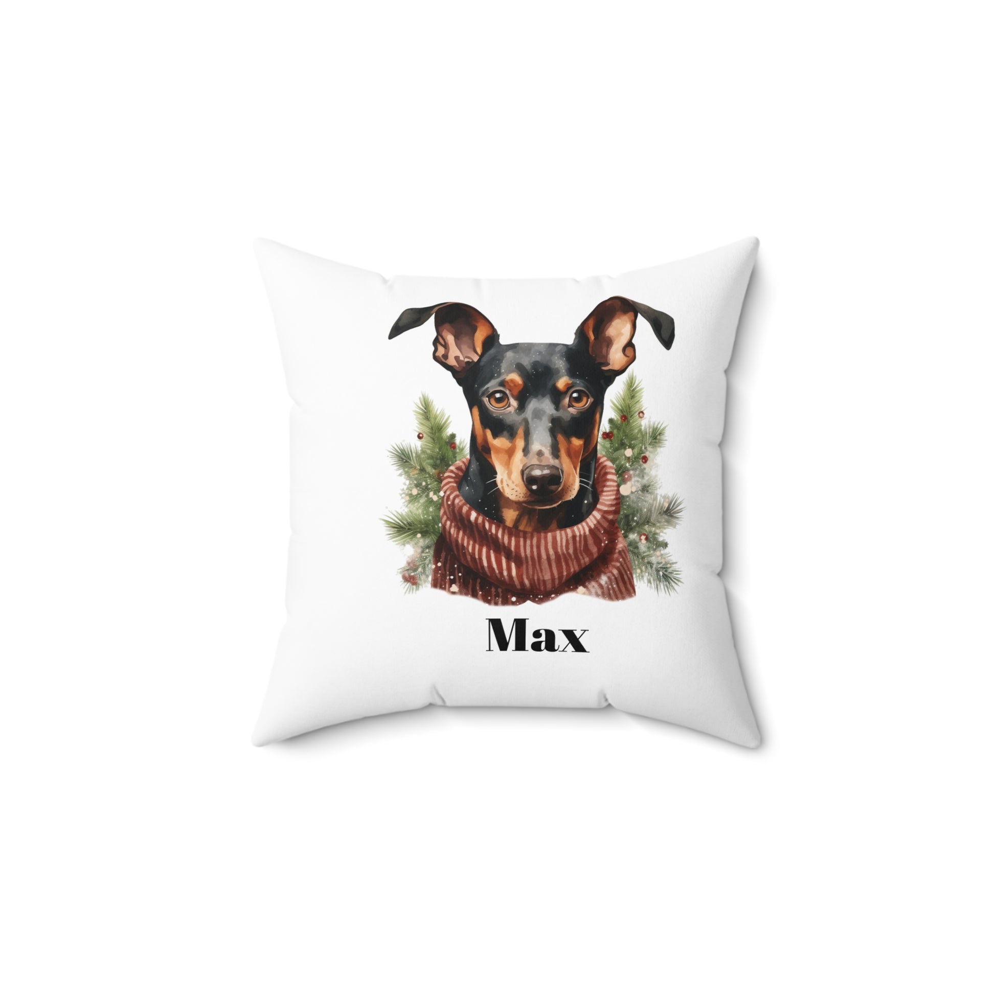 Custom Doberman Pinscher Pet Pillow - Personalization Available