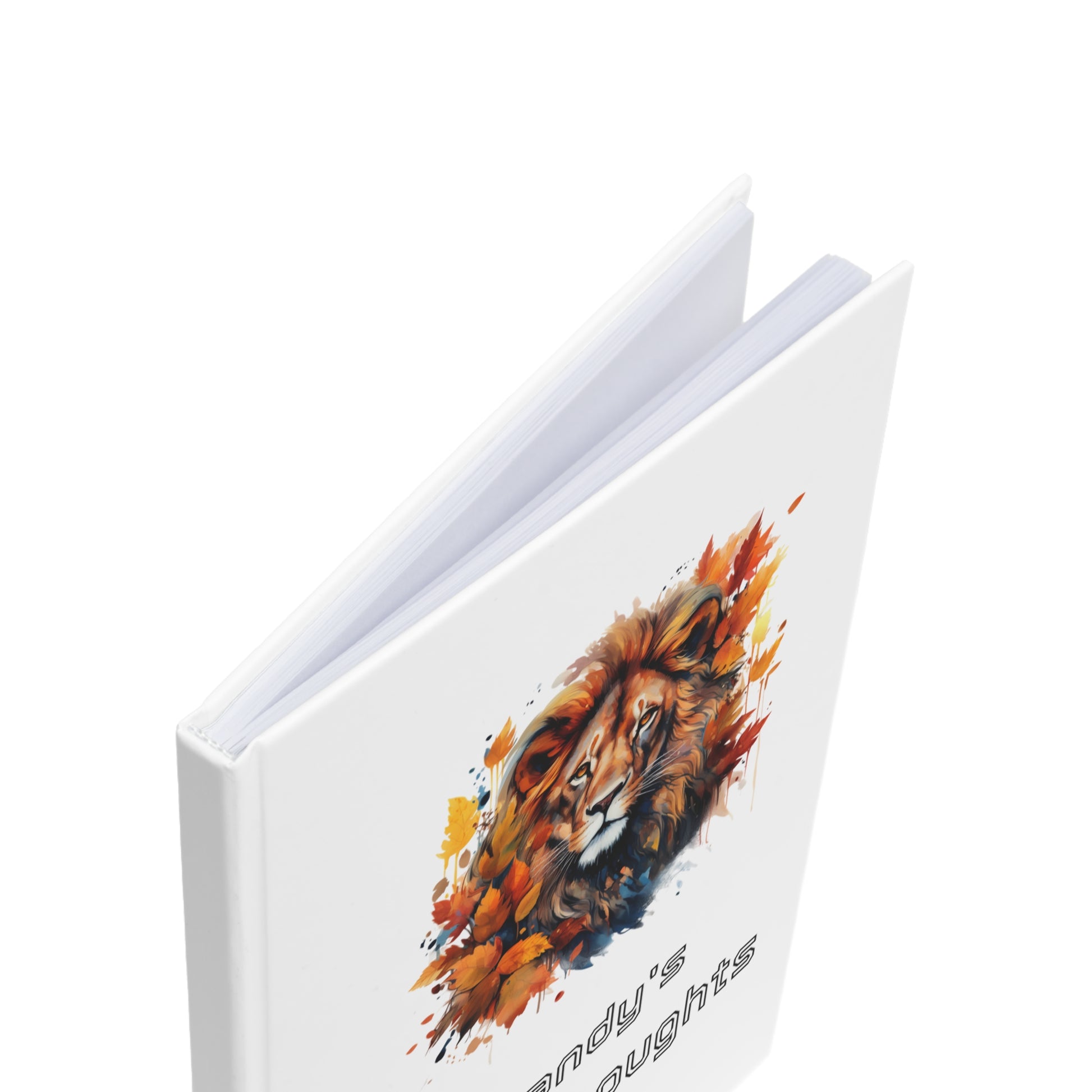 Roaring Inspiration A5 Hardcover Journal, Lion Design Journal, Motivational Notebook, Gift for Writers, Creative Thoughts Diary