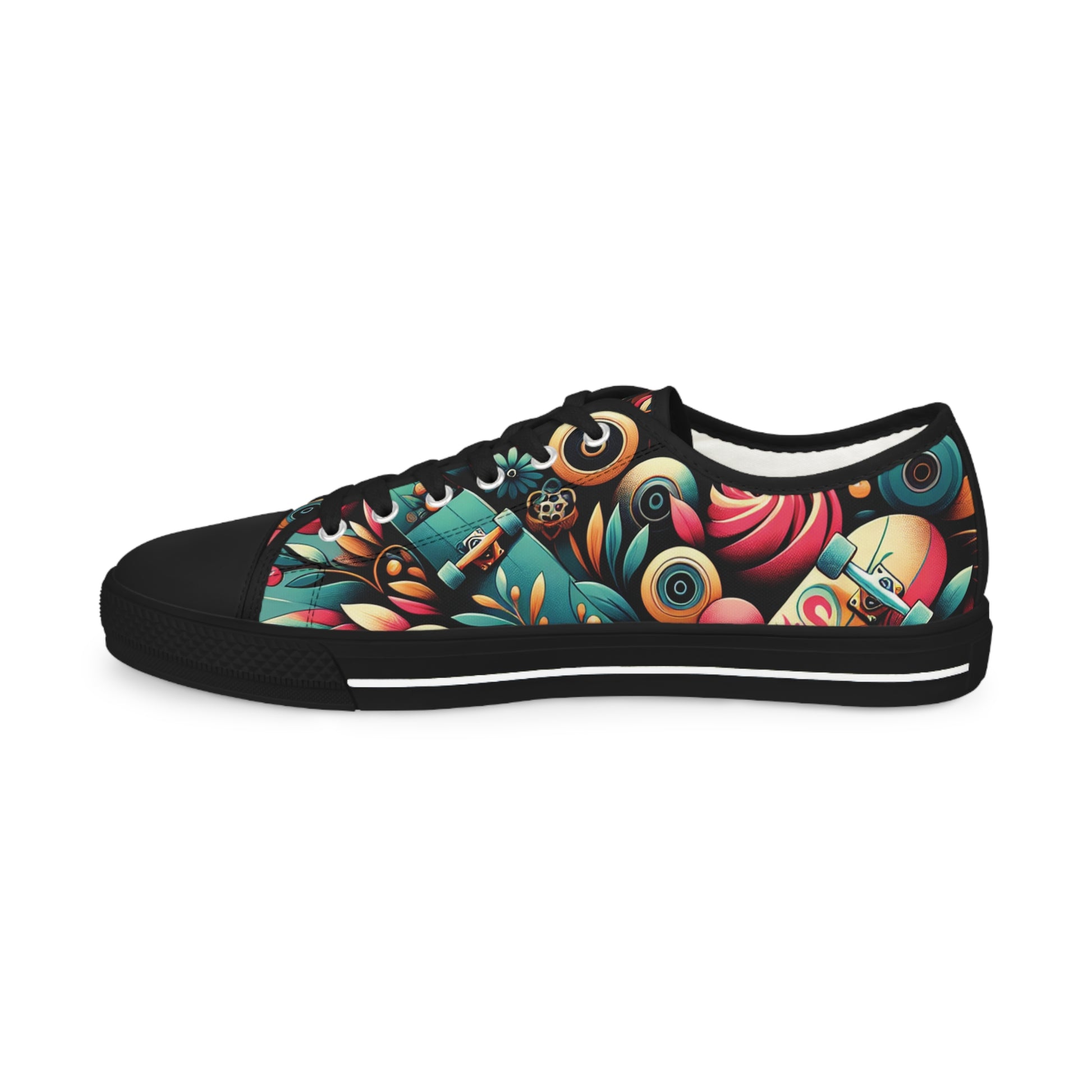 Skate inspired  Stylish Low Top Sneakers with Vibrant Design for Men