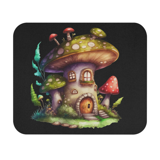 Rectangle Mouse Pad - Mushroom Mansion Design