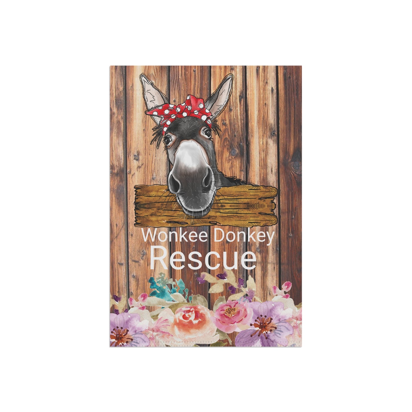 Garden Banner Personalized  Donkey Garden & House Banner