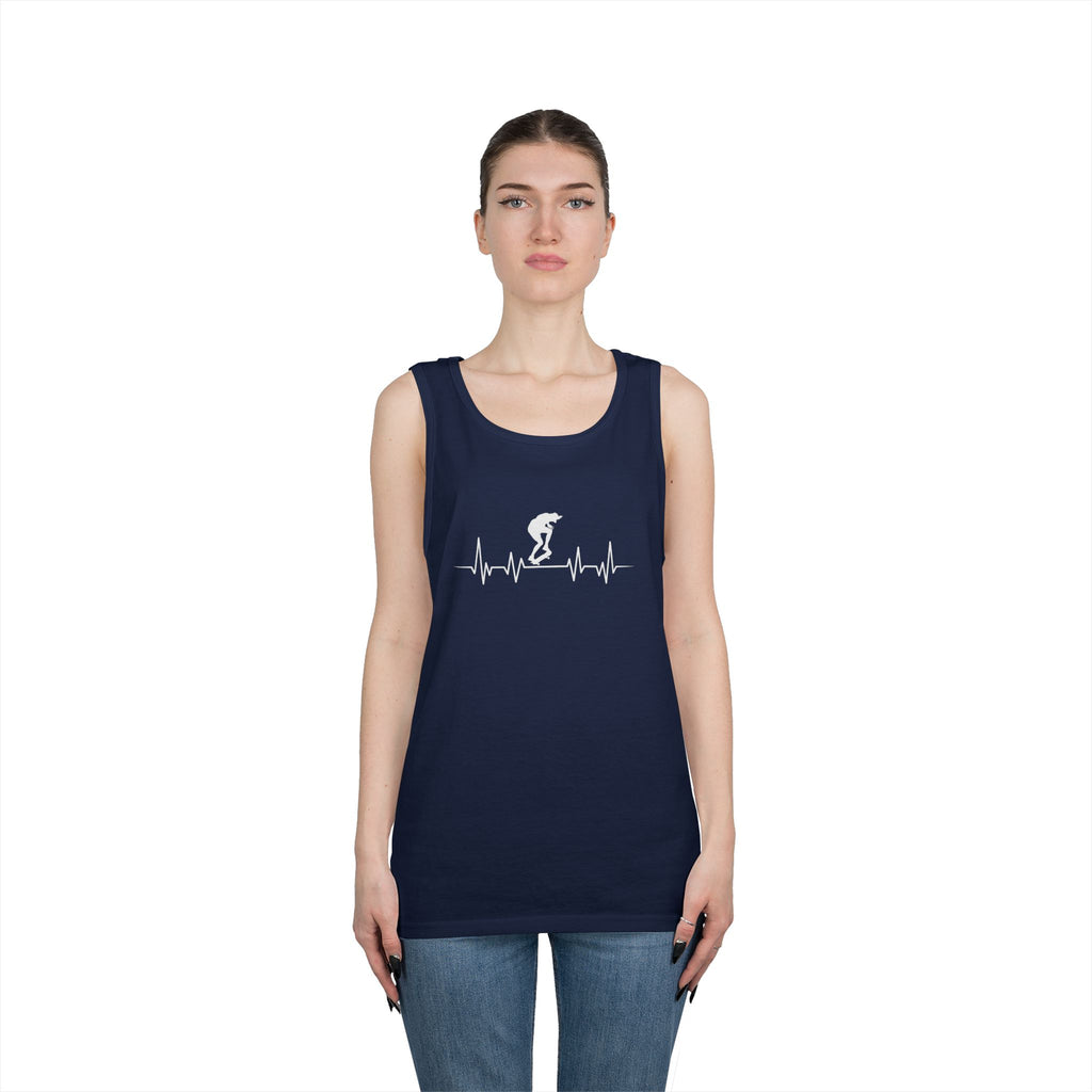 Skateboard EKG Tank Top