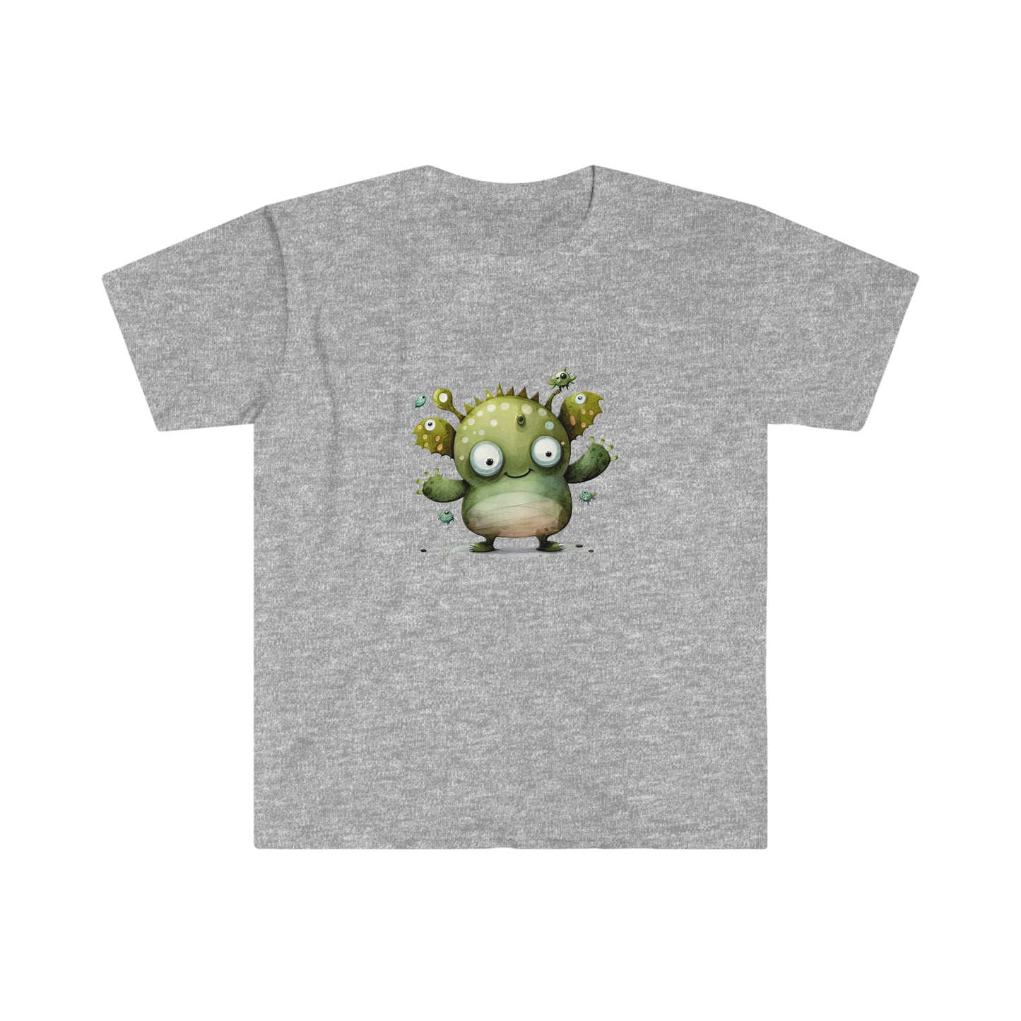 Young Man's Green Eyed Monster Unisex Softstyle T-Shirt
