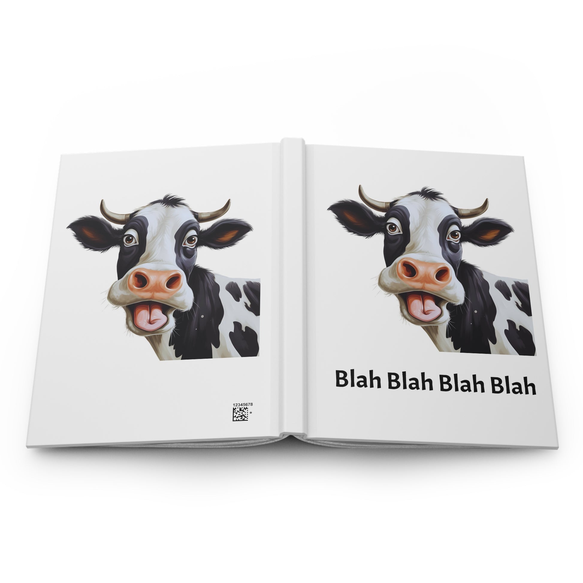 Playful Cow Hardcover Journal - Perfect for Note-Taking, Gifts, School, Journaling, Cow Lovers, Fun Quotes