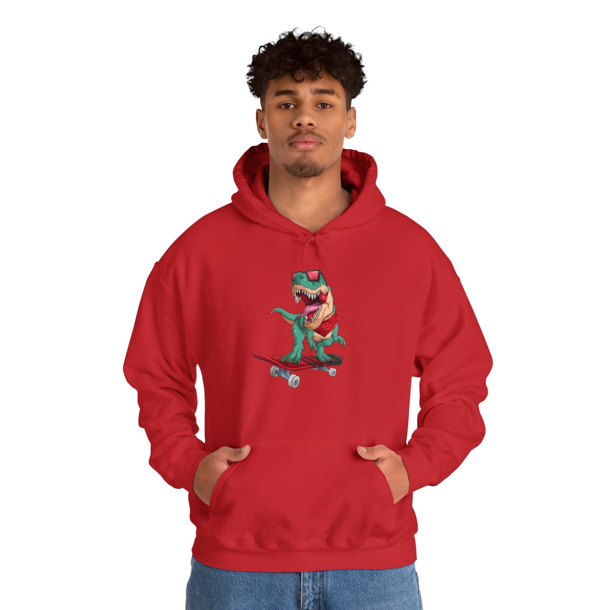 Skate Lover's Hoodie skating Dino Design