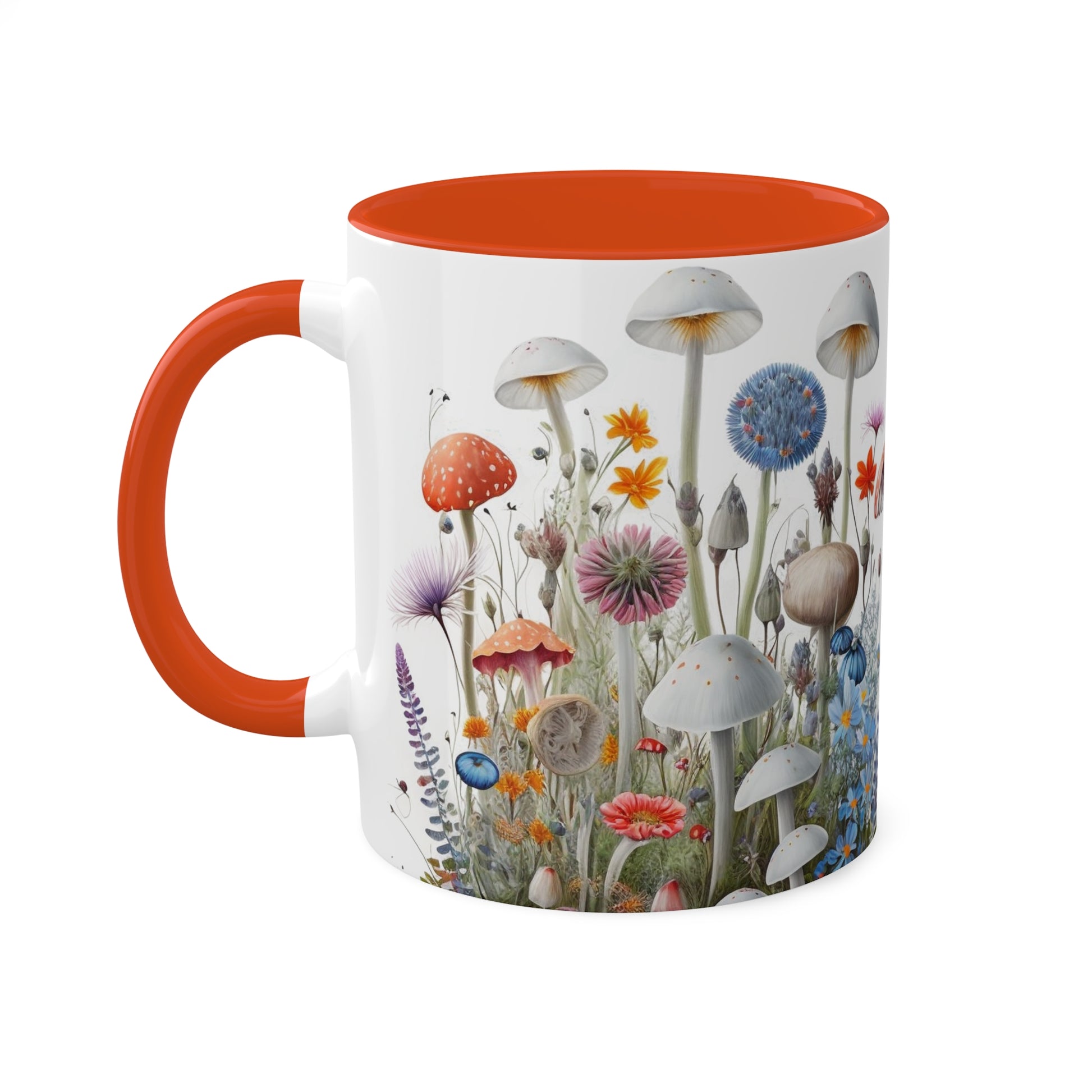 Wild Mushroom Colorful Mugs, 11oz