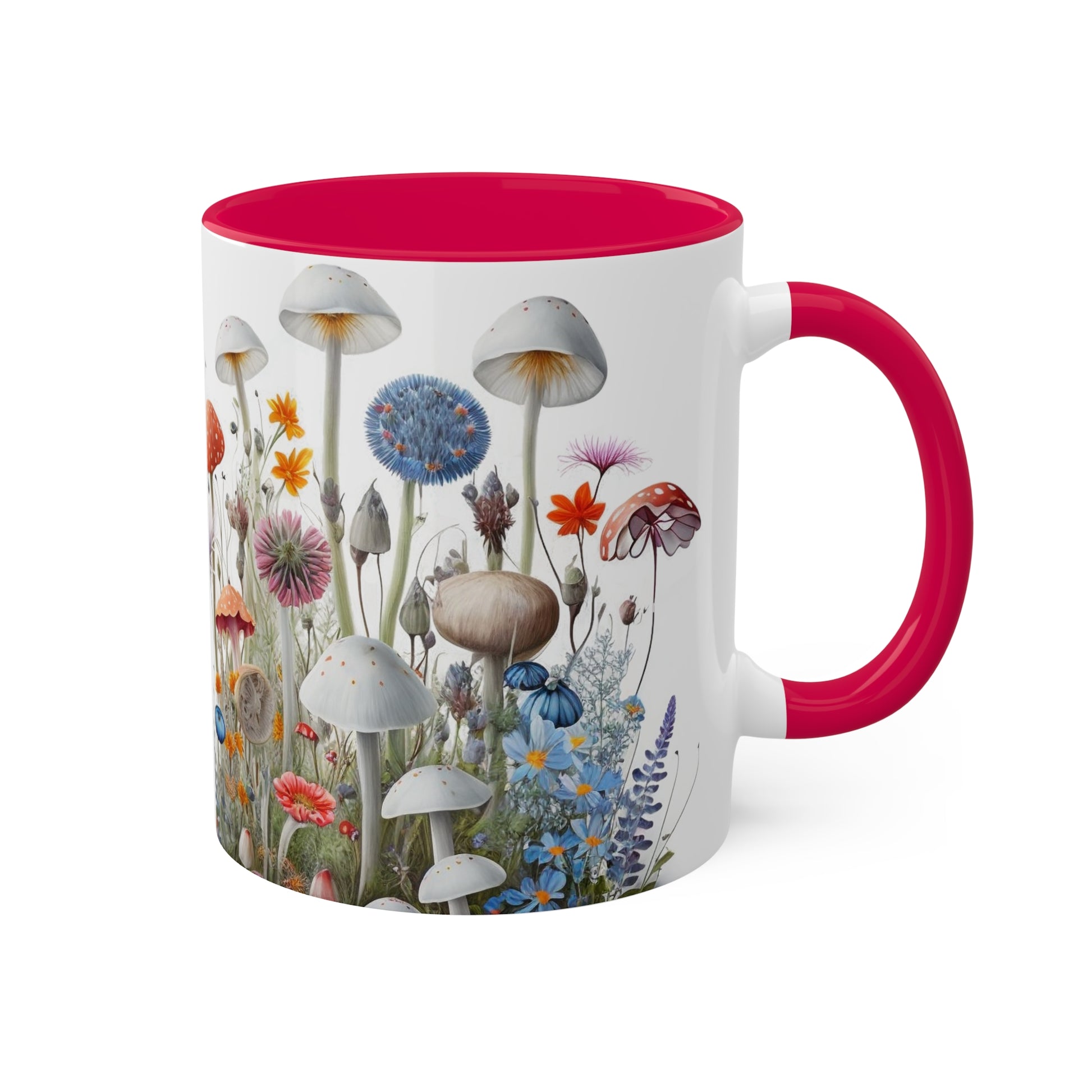 Wild Mushroom Colorful Mugs, 11oz