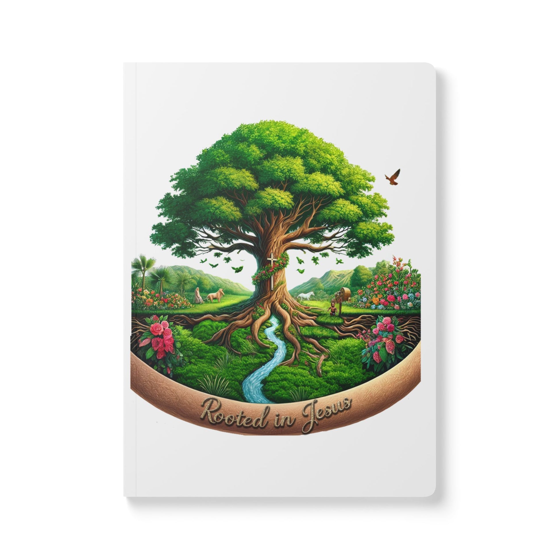 Rooted in Jesus Softcover Journal - Inspirational Writing, Daily Planner, Nature Journal, Gift for Christians, Prayer Journal, [...]