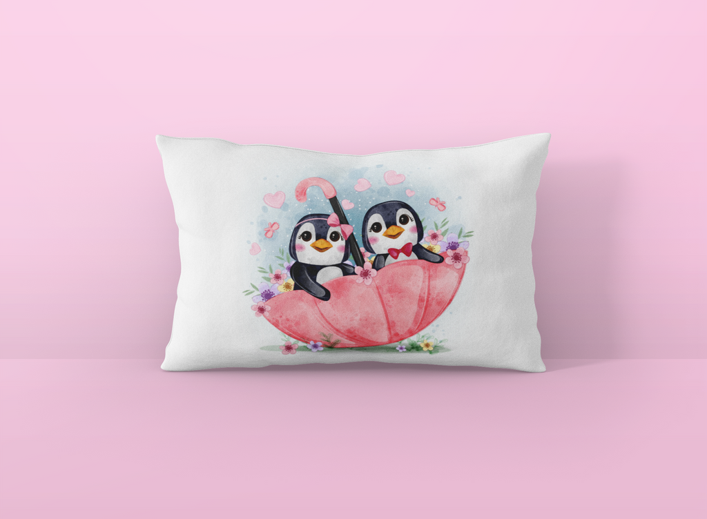 Happy Penguins Pillow Sham