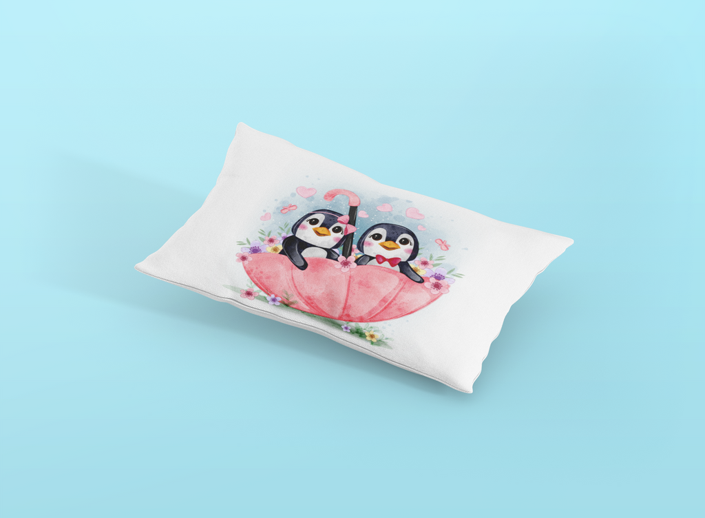 Happy Penguins Pillow Sham