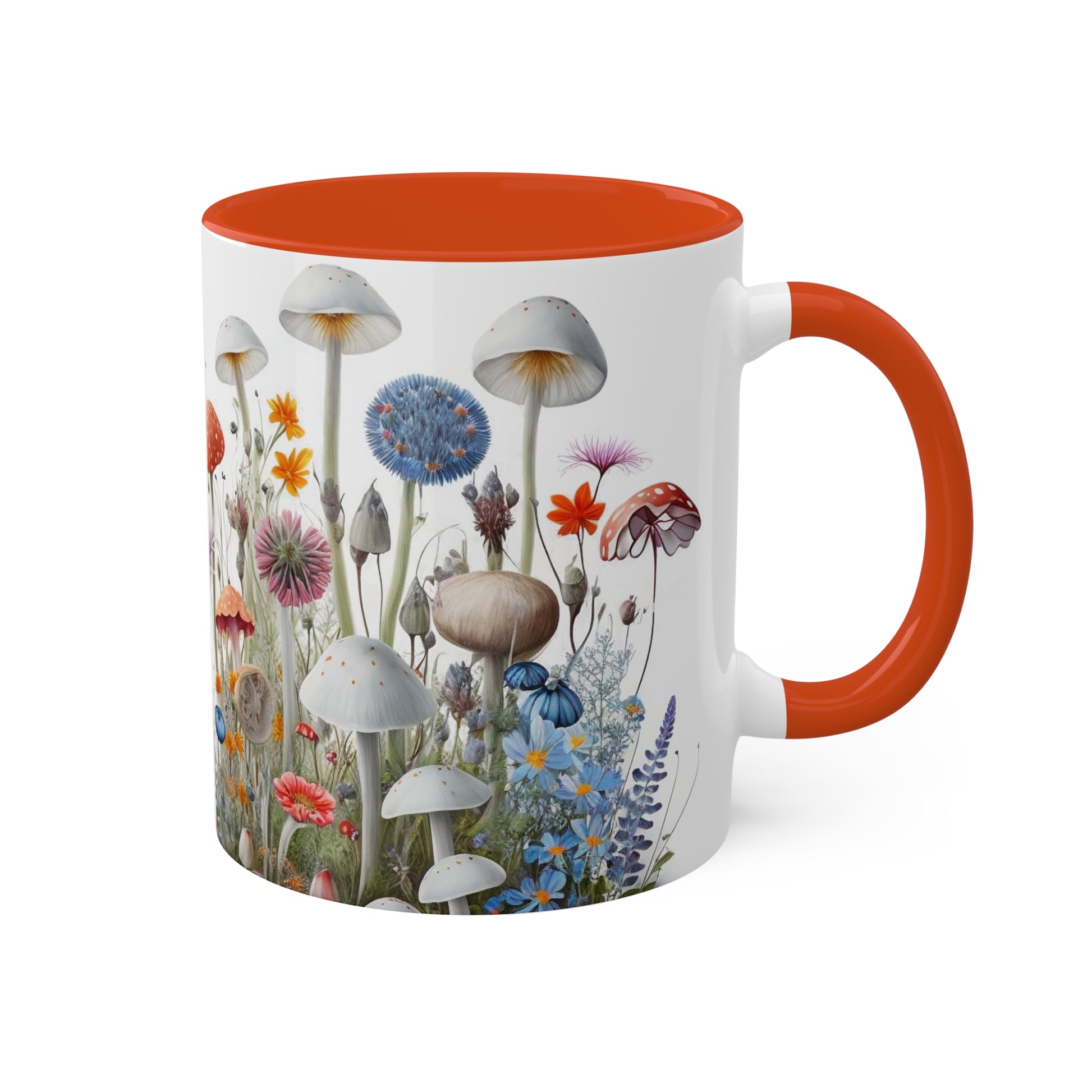 Wild Mushroom Colorful Mugs, 11oz