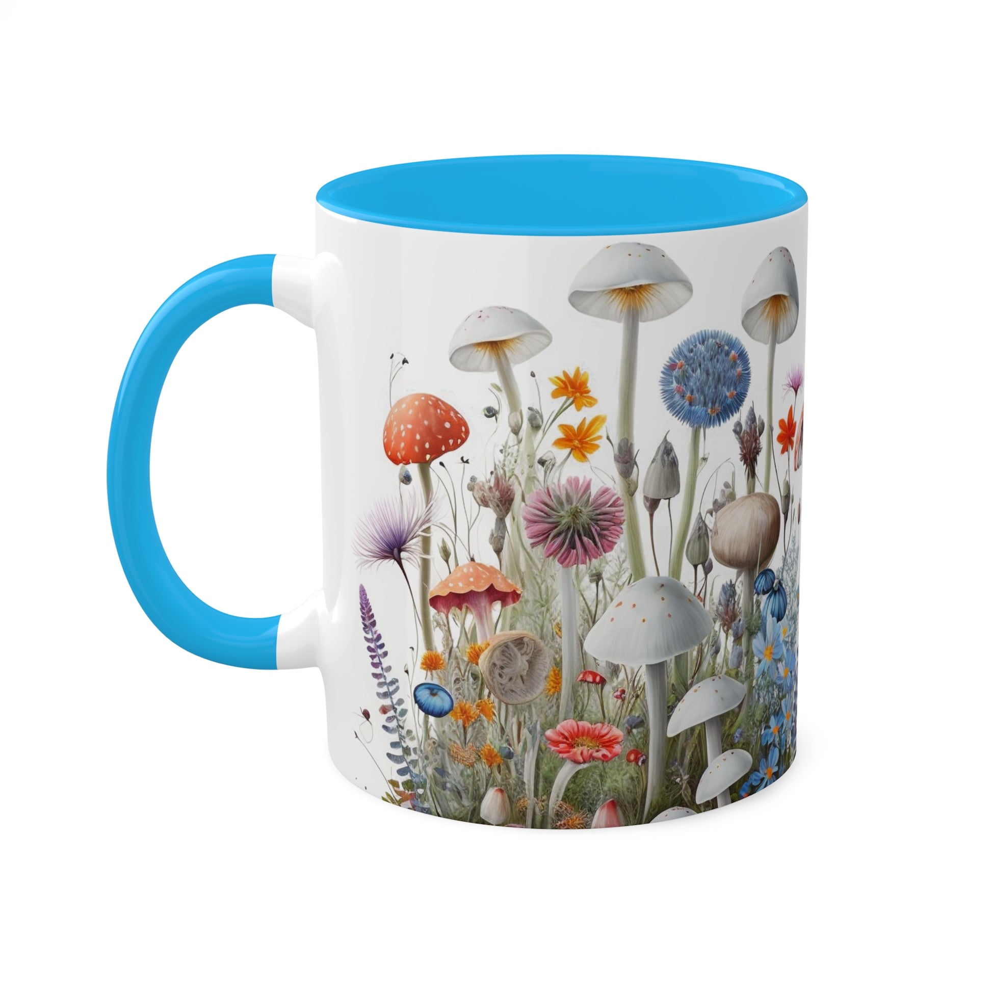 Wild Mushroom Colorful Mugs, 11oz