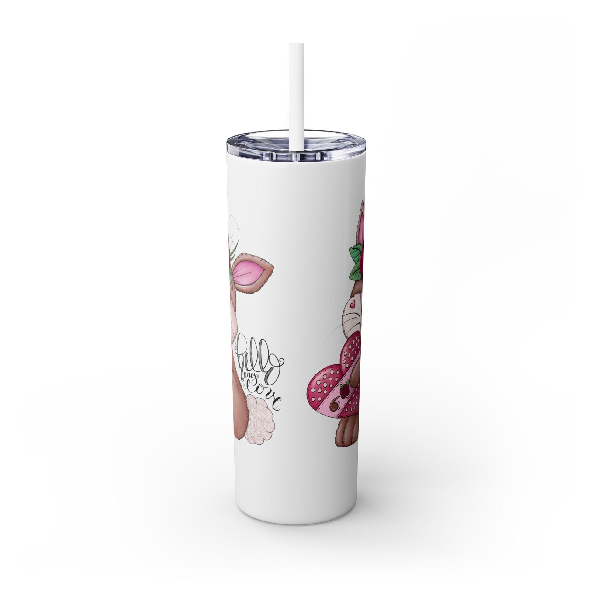 Bunny Tumbler, 20 oz Tumbler with Straw