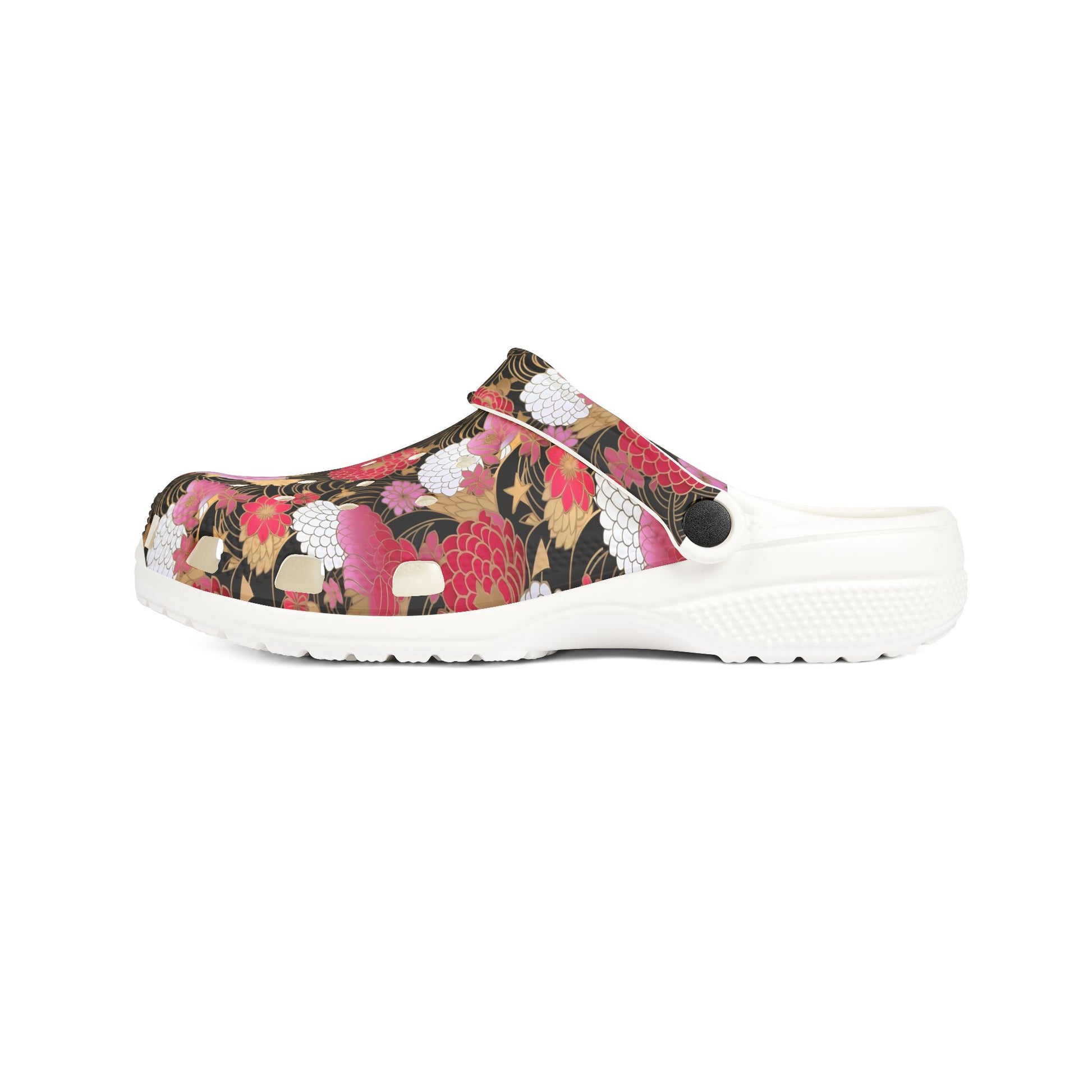 Comfortable Garden Shoes, Slip-On Japanese Chiyogami Design