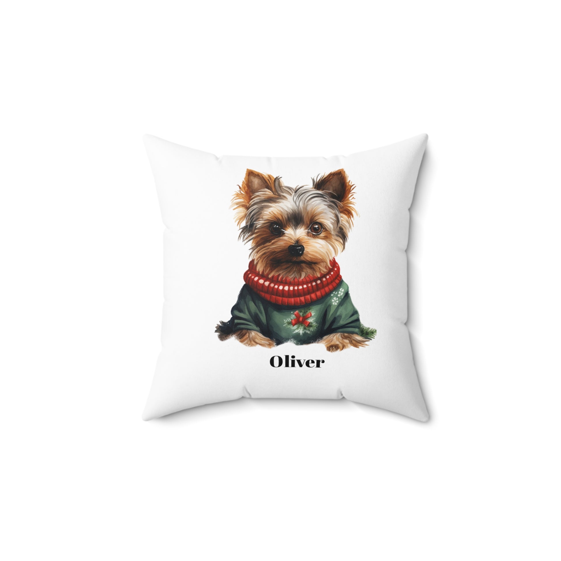 Yorkie Dog Pillow, Custom Pet Pillow Personalization Available