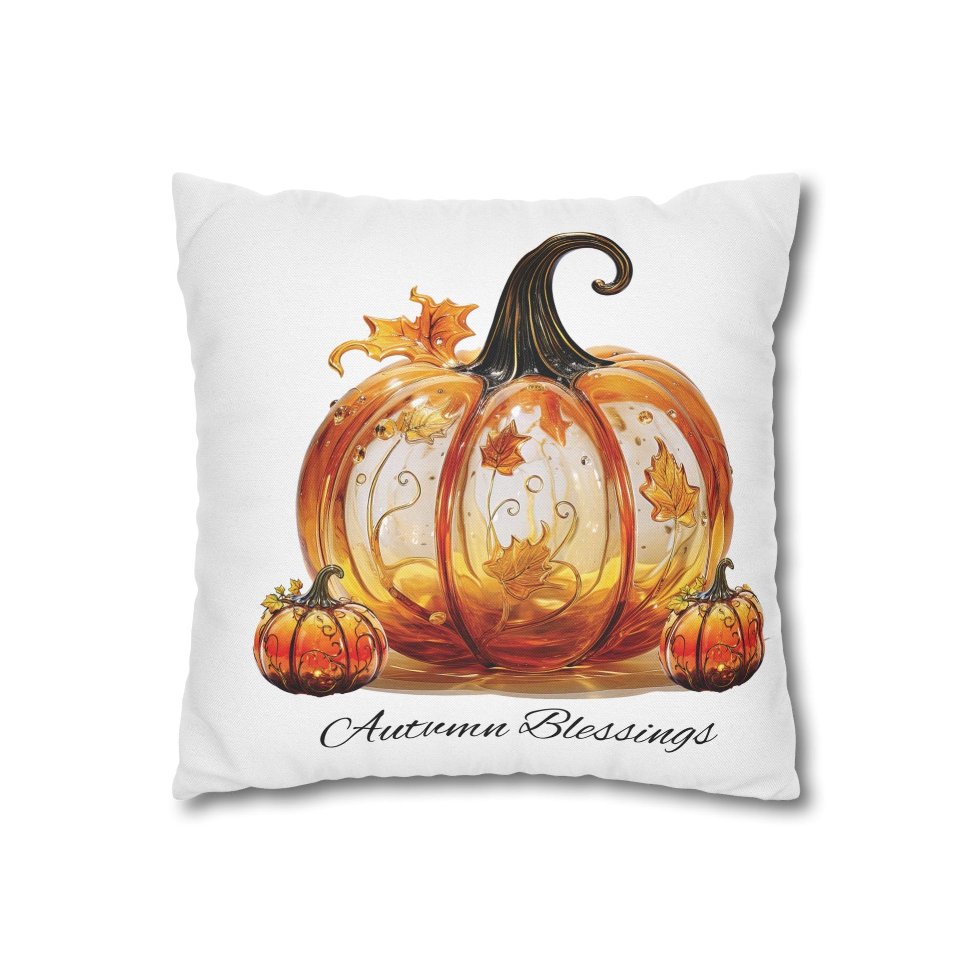 Autumn Blessings Pumpkin Pillowcase, Cozy Fall Home Decor, Seasonal Couch Cushion, Thanksgiving Gift, Harvest Decoration