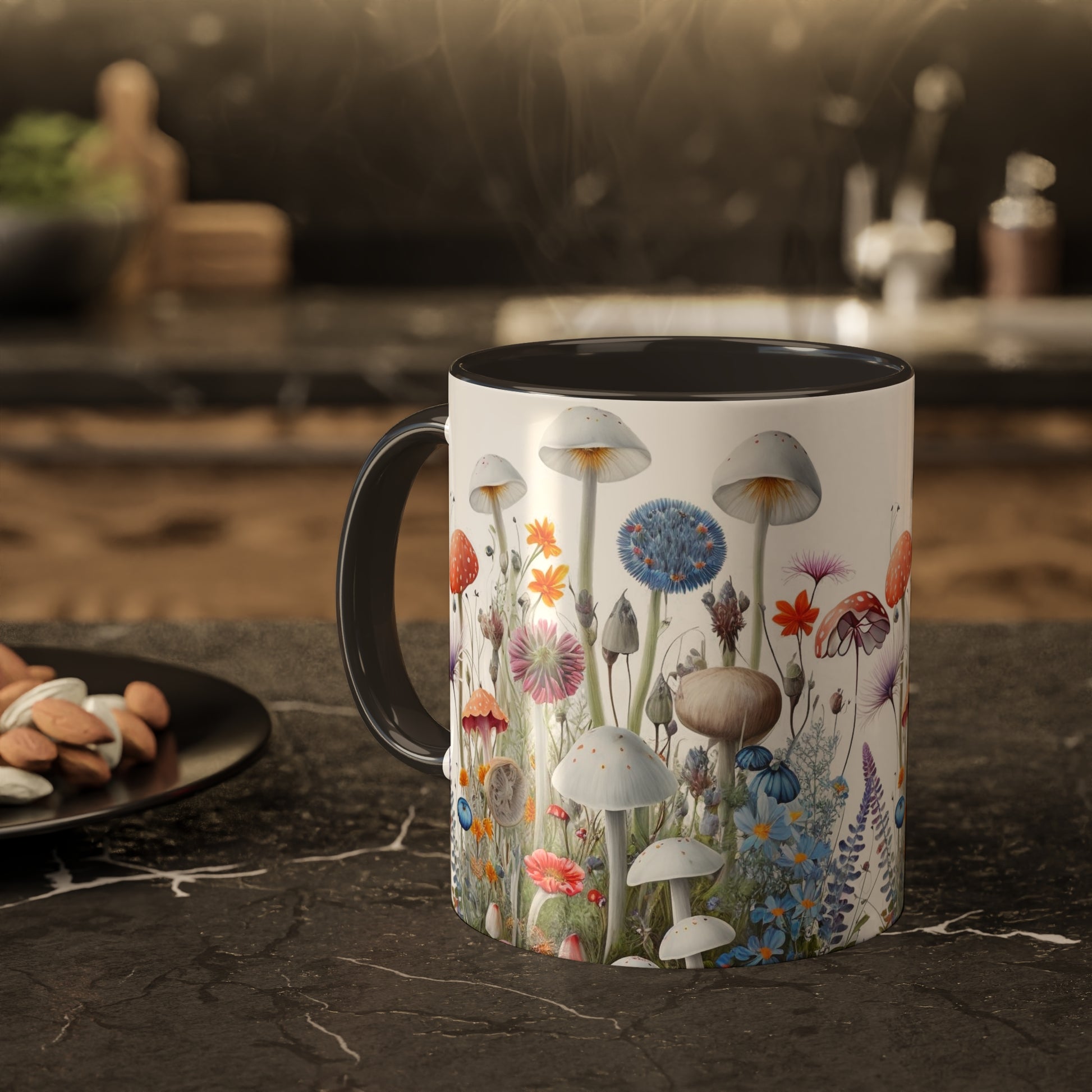 Wild Mushroom Colorful Mugs, 11oz